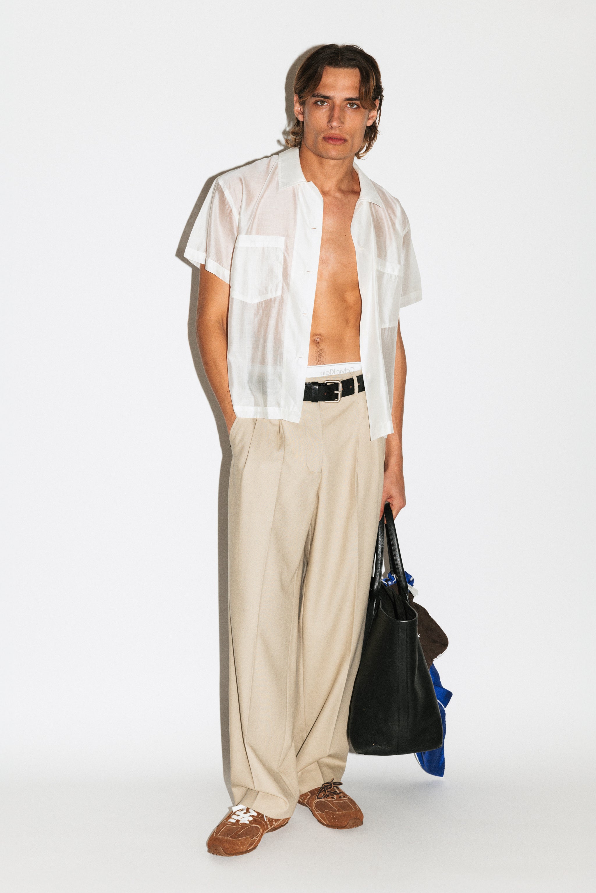 パンツ California Arts Wide Pleated Trouser Dume Wide-Leg Ultra-Pleated Trouser | Smoke – California Arts