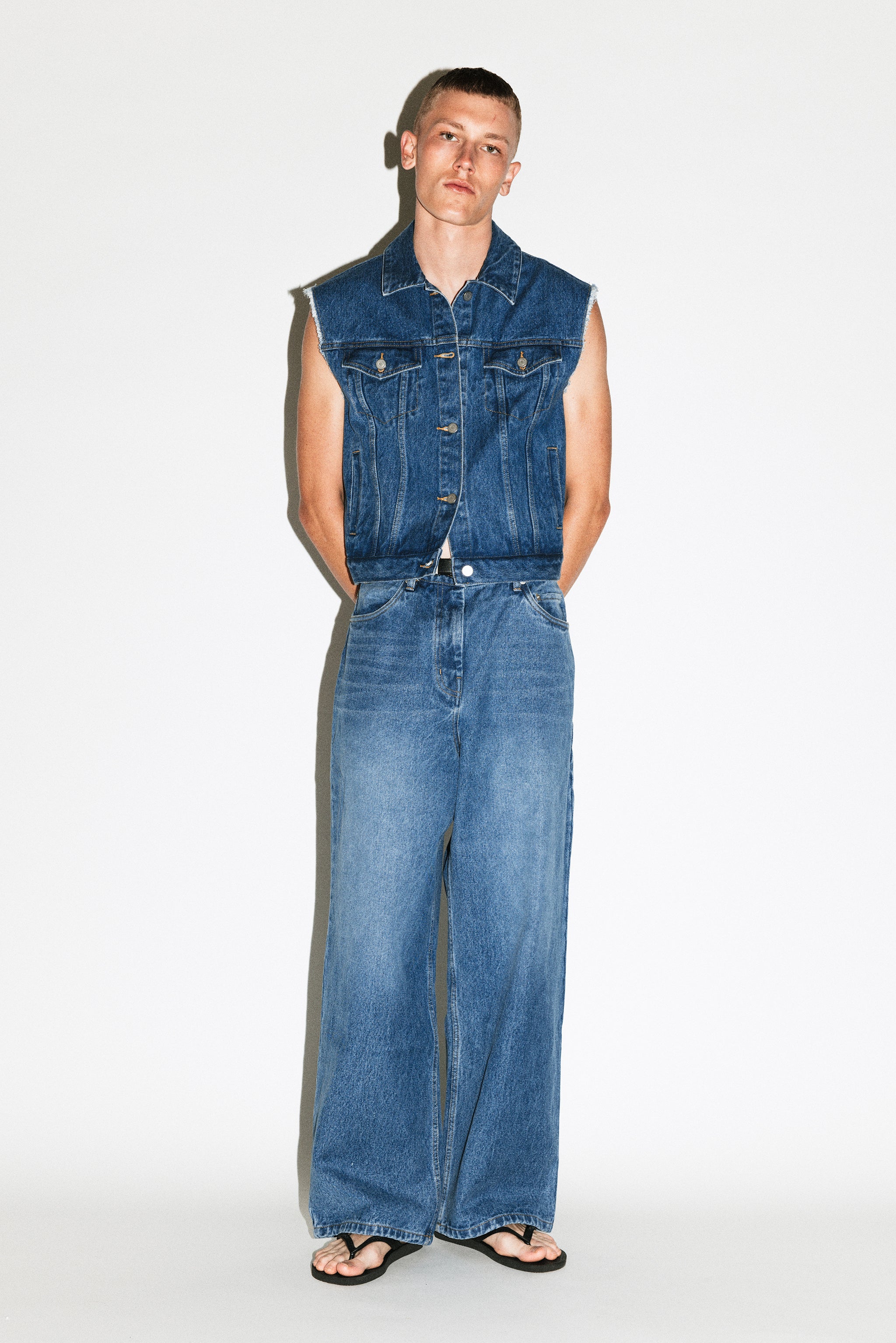 パンツ California Arts Wide Pleated Trouser Dume Wide-Leg Ultra-Pleated Trouser | Pinstripe – California