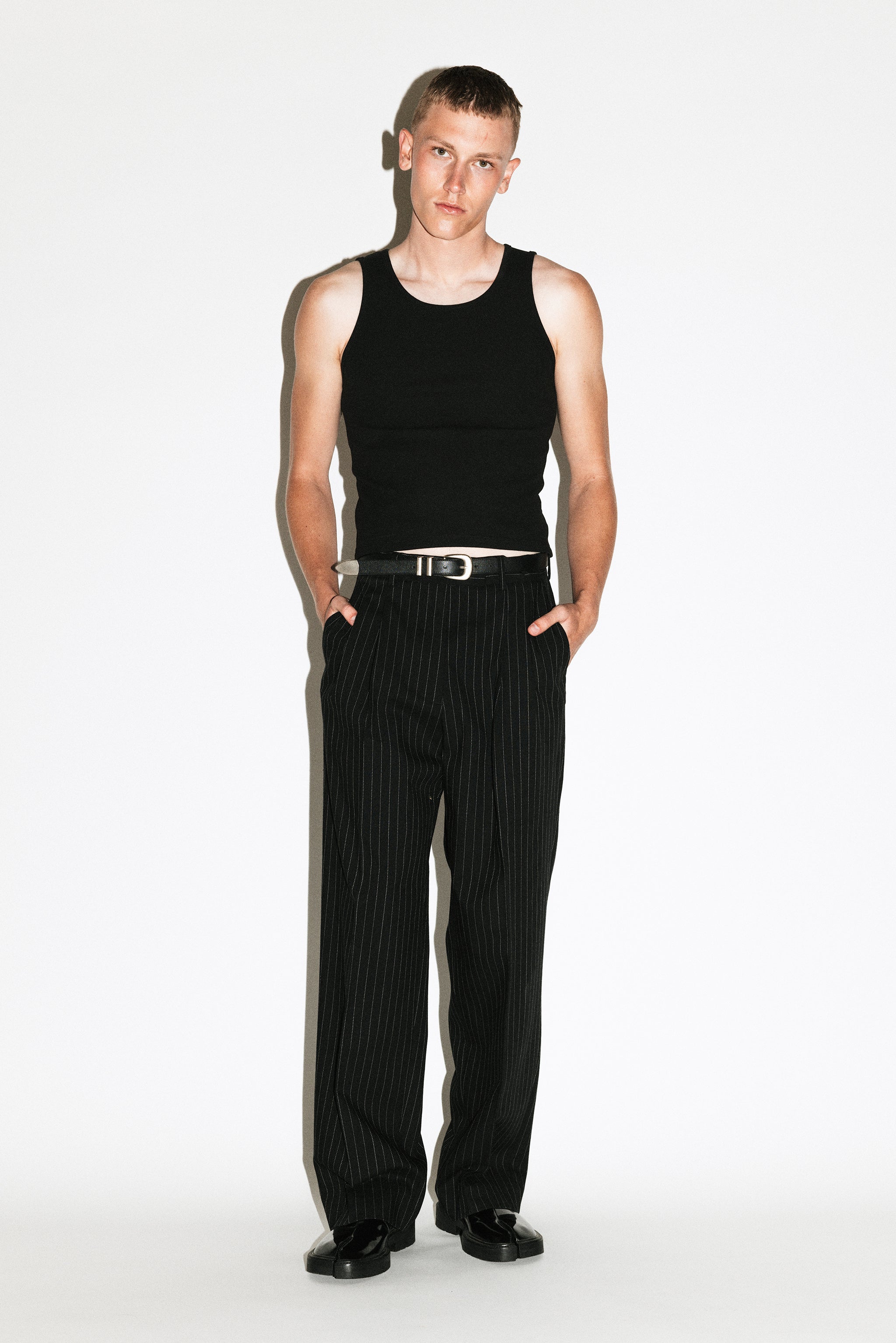パンツ California Arts Wide Pleated Trouser Dume Wide-Leg Ultra-Pleated Trouser | Pinstripe – California