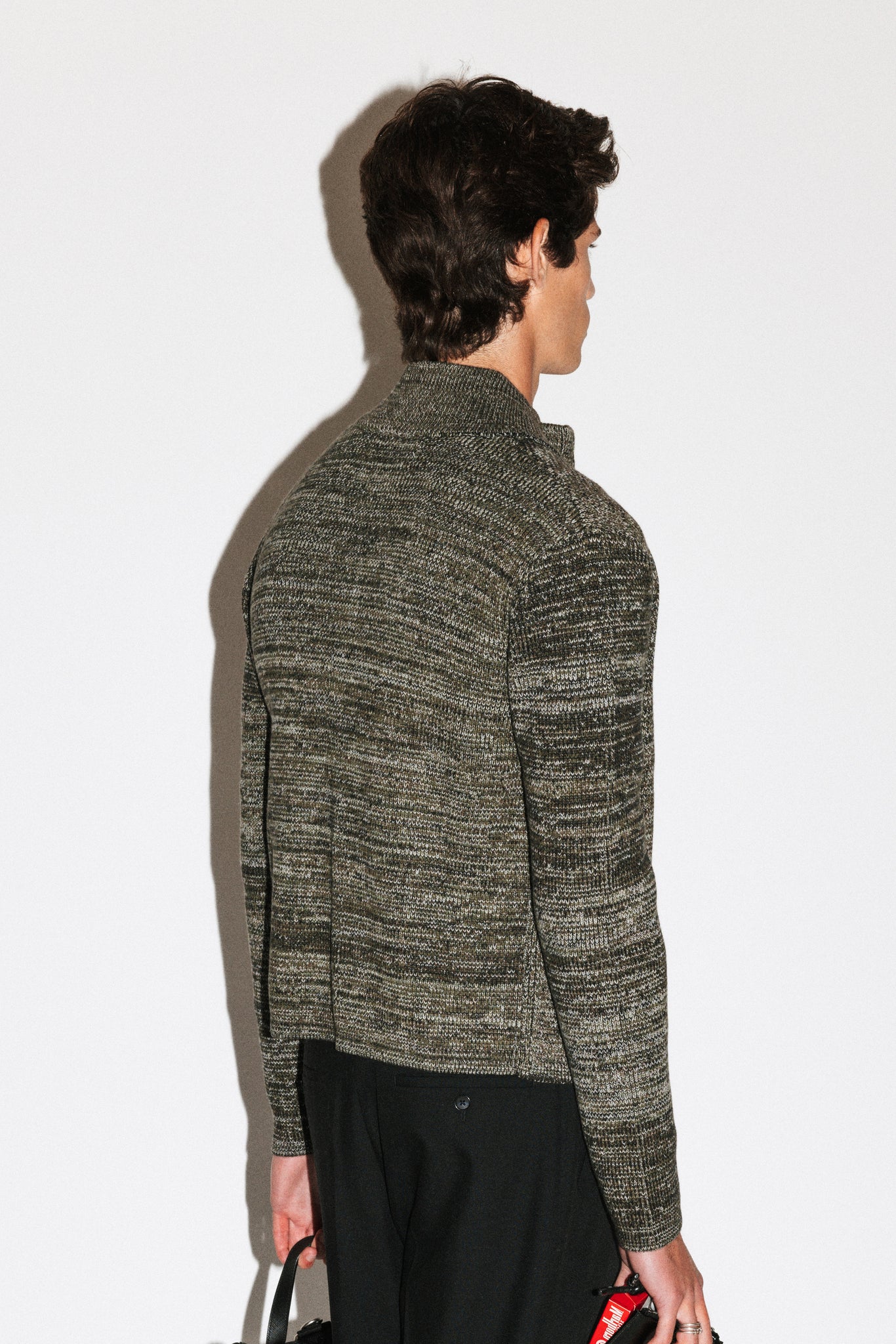 Silverado Slim Zip Cardigan  |  Moss