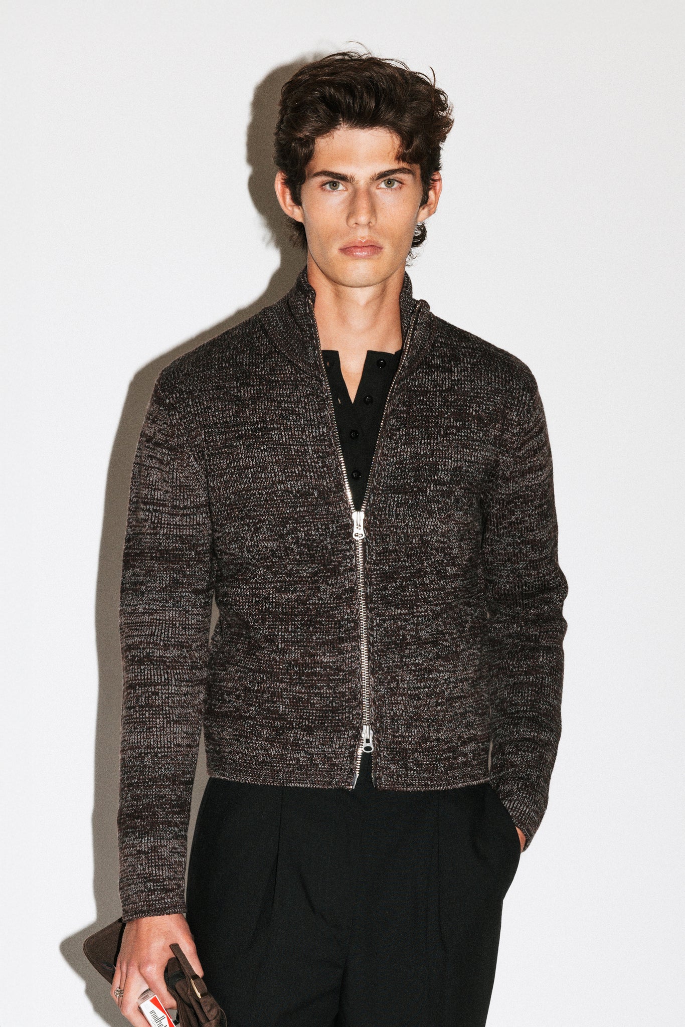 Silverado Slim Zip Cardigan  |  Terre