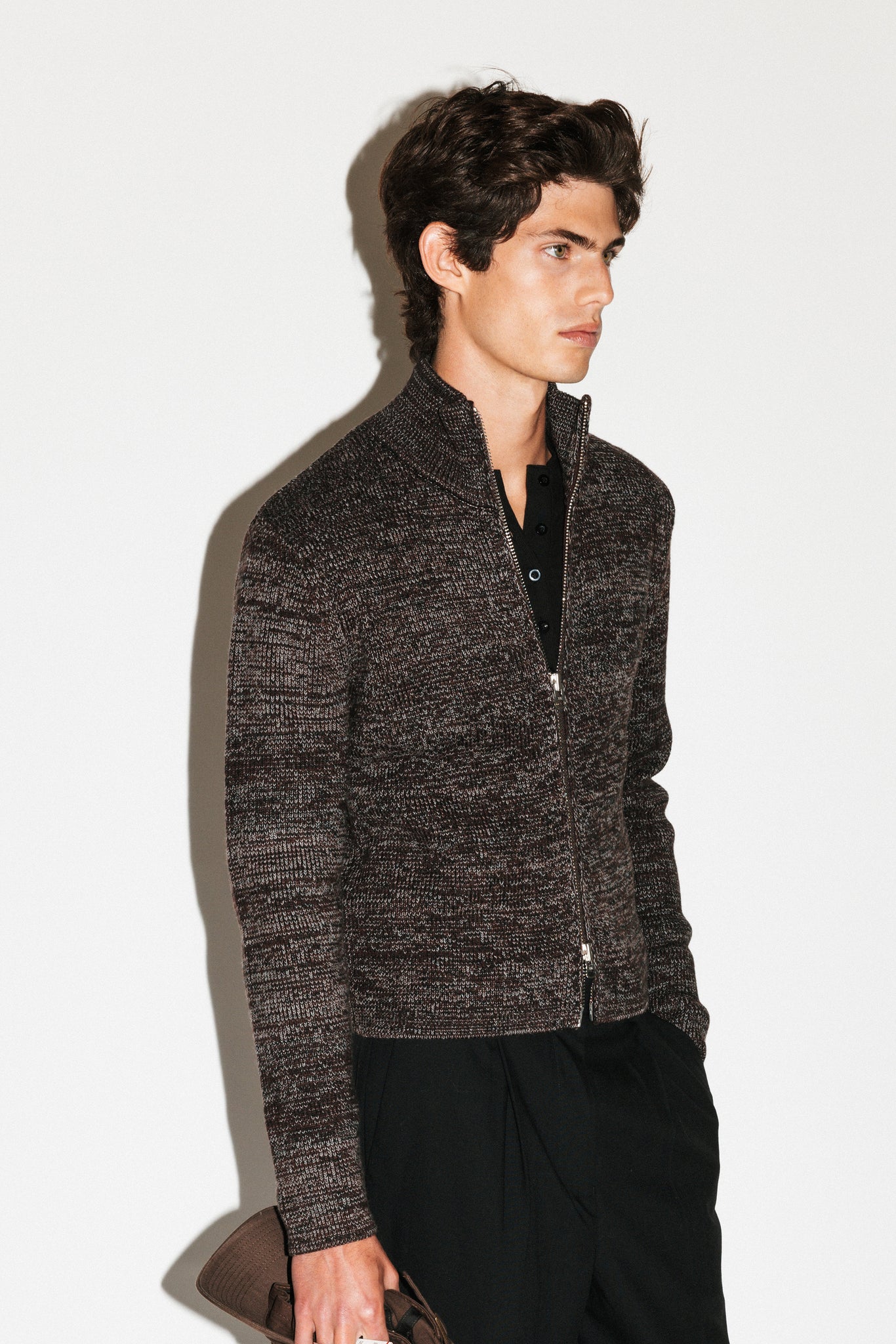Silverado Slim Zip Cardigan  |  Terre