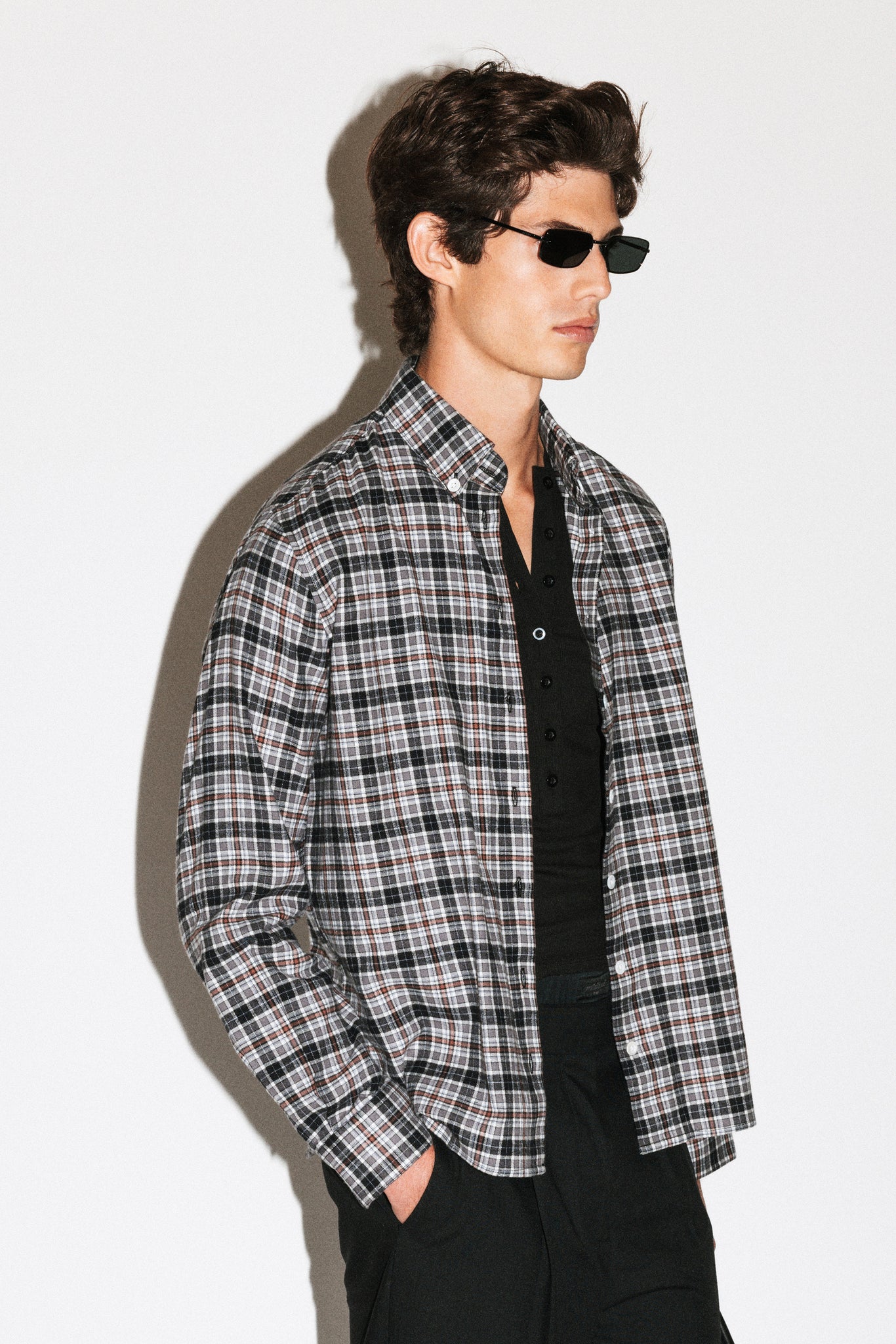 Rexford Classic Button Up Shirt  |  Brown Plaid