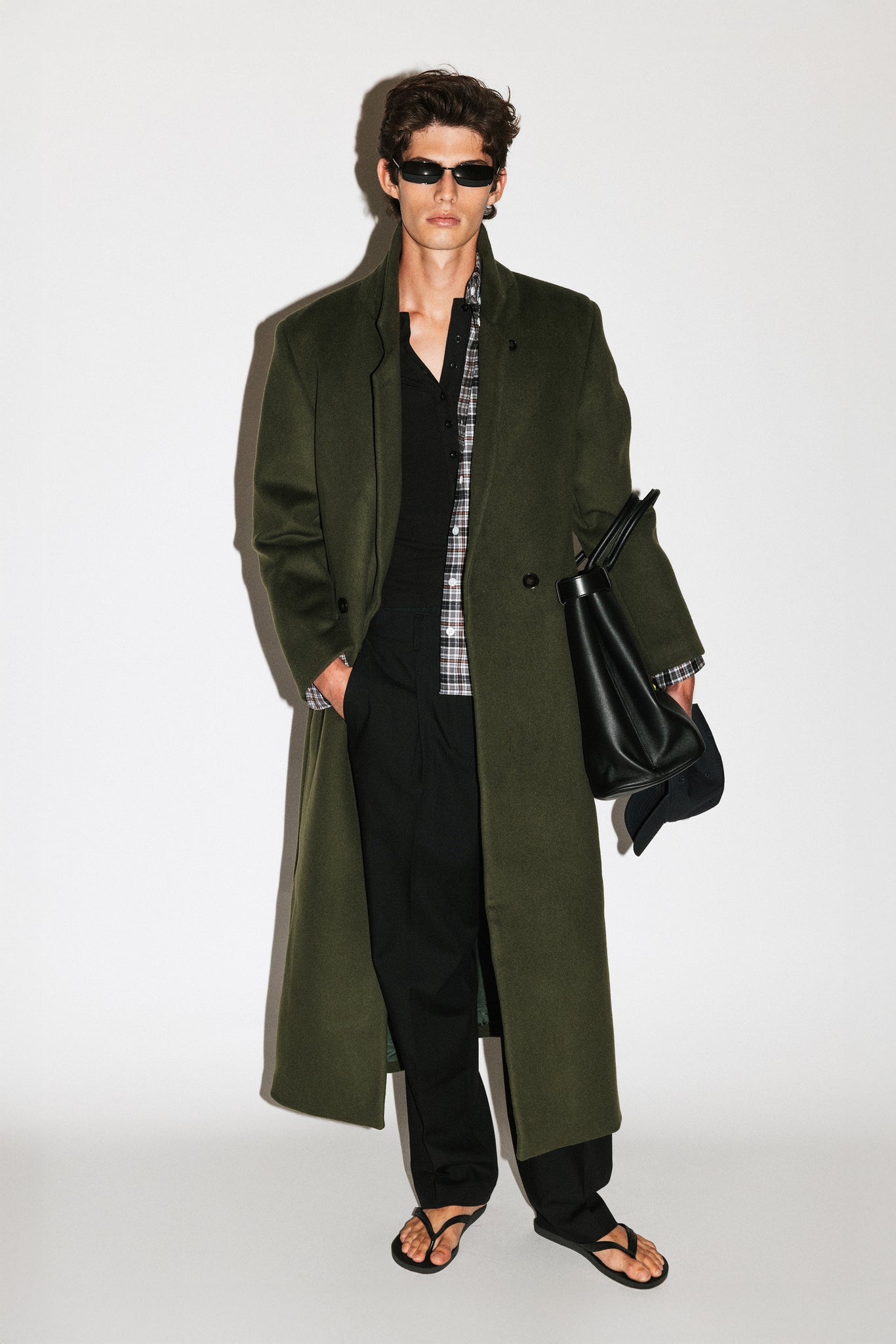 Manhattan Oversized Overcoat  |  Deep Moss
