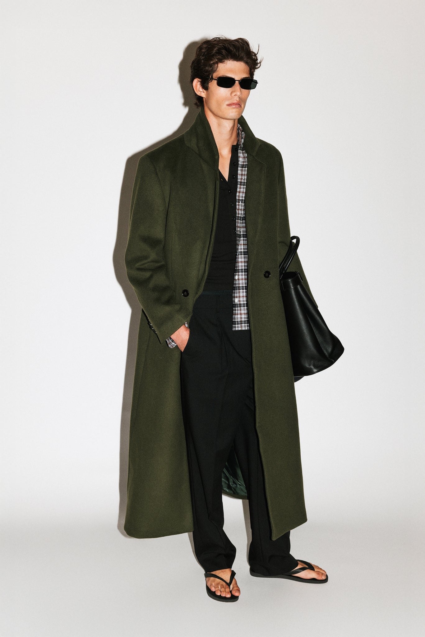 Manhattan Oversized Overcoat  |  Deep Moss