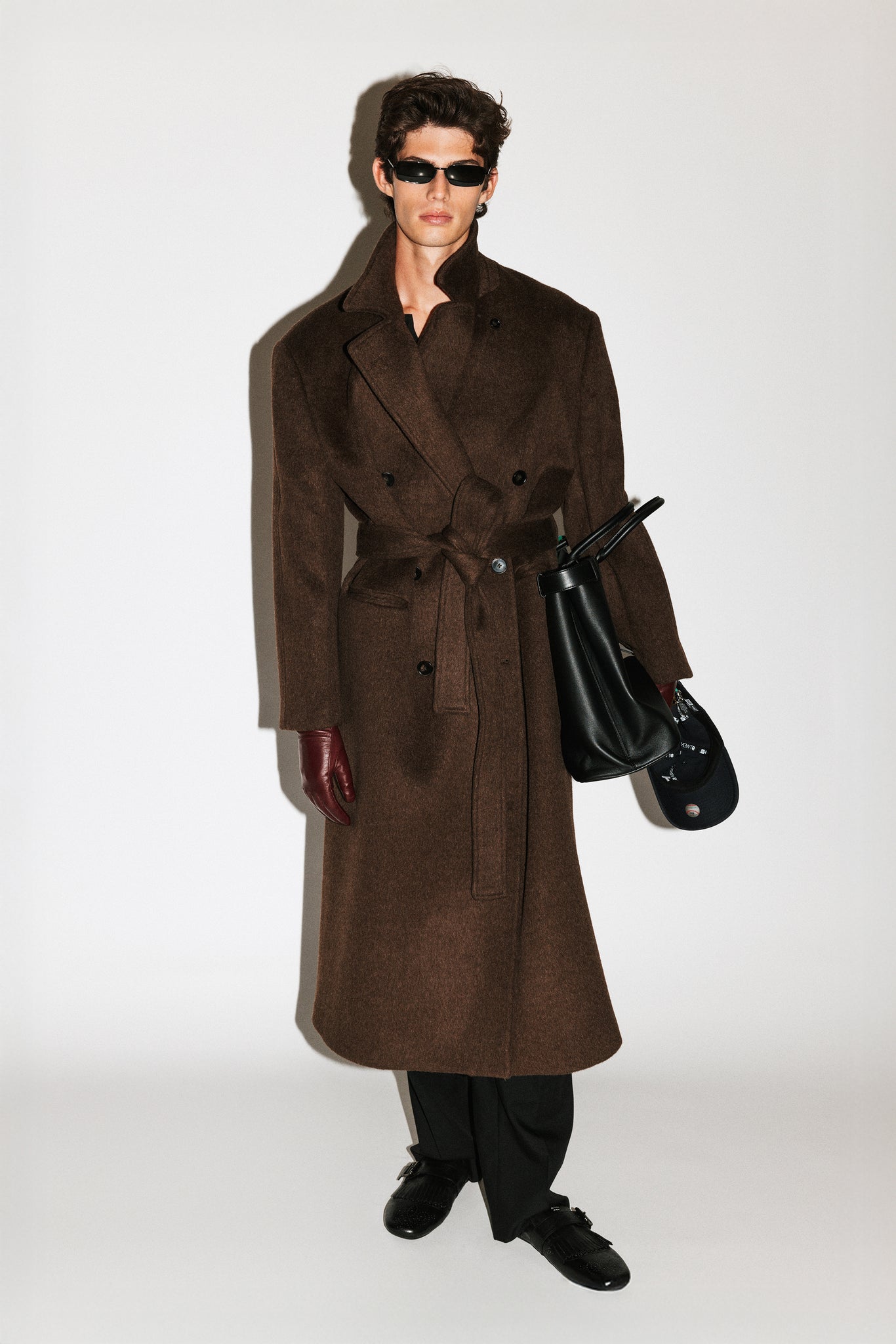 Lyndon Oversized Watchcoat  |  Brown Melange