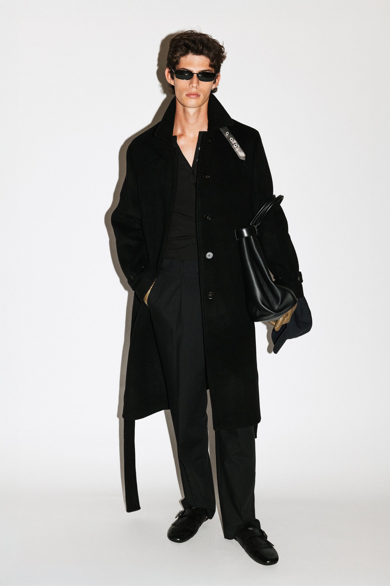 Monterey Wool Car Coat  |  Black