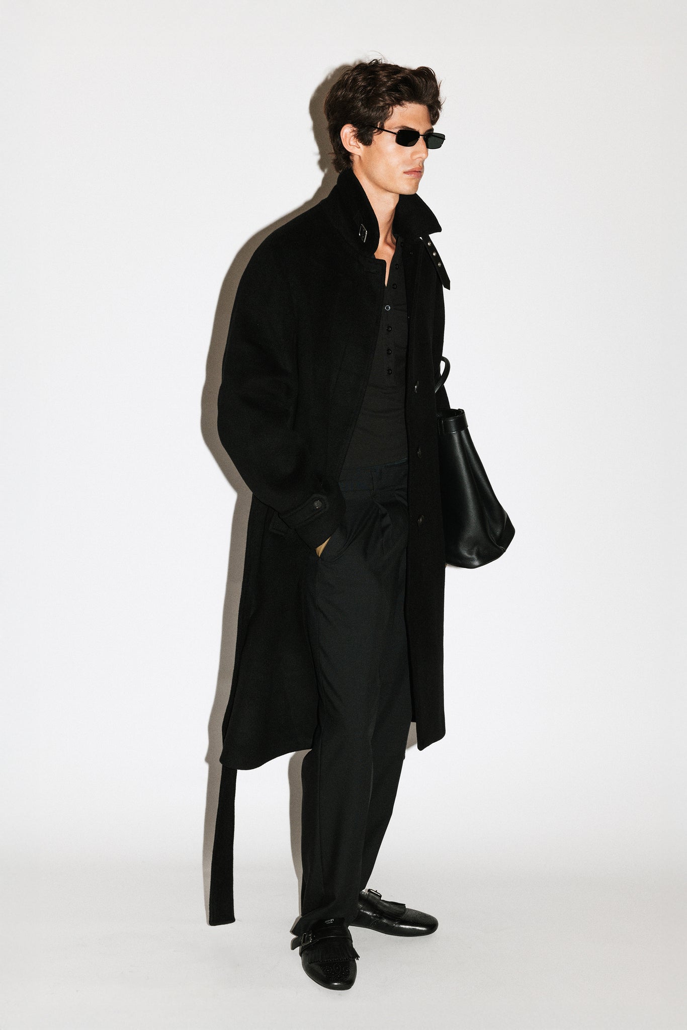 Monterey Wool Car Coat  |  Black