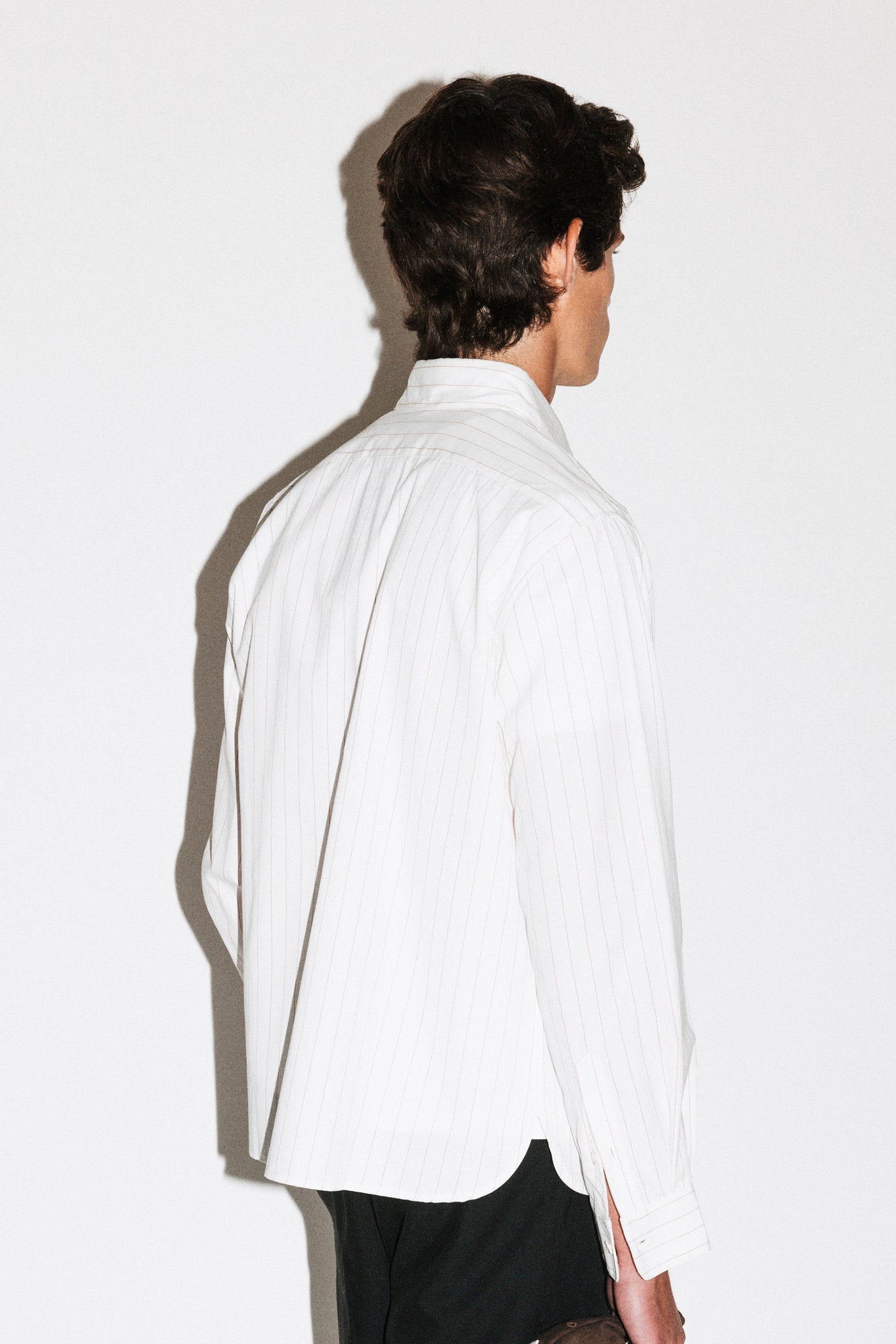 Rexford Classic Button Up Shirt  |  Brown Pinstripe