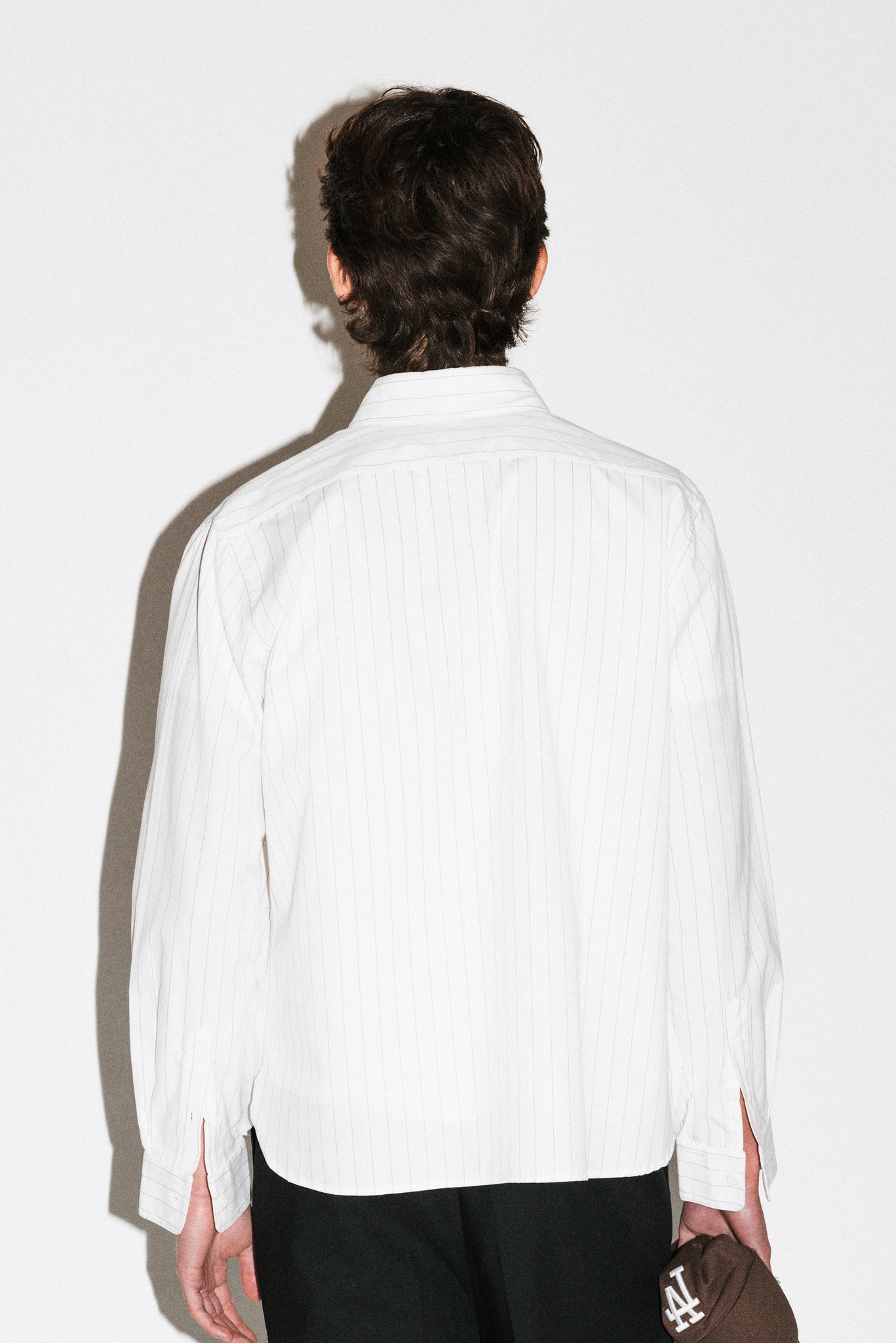Rexford Classic Button Up Shirt  |  Brown Pinstripe