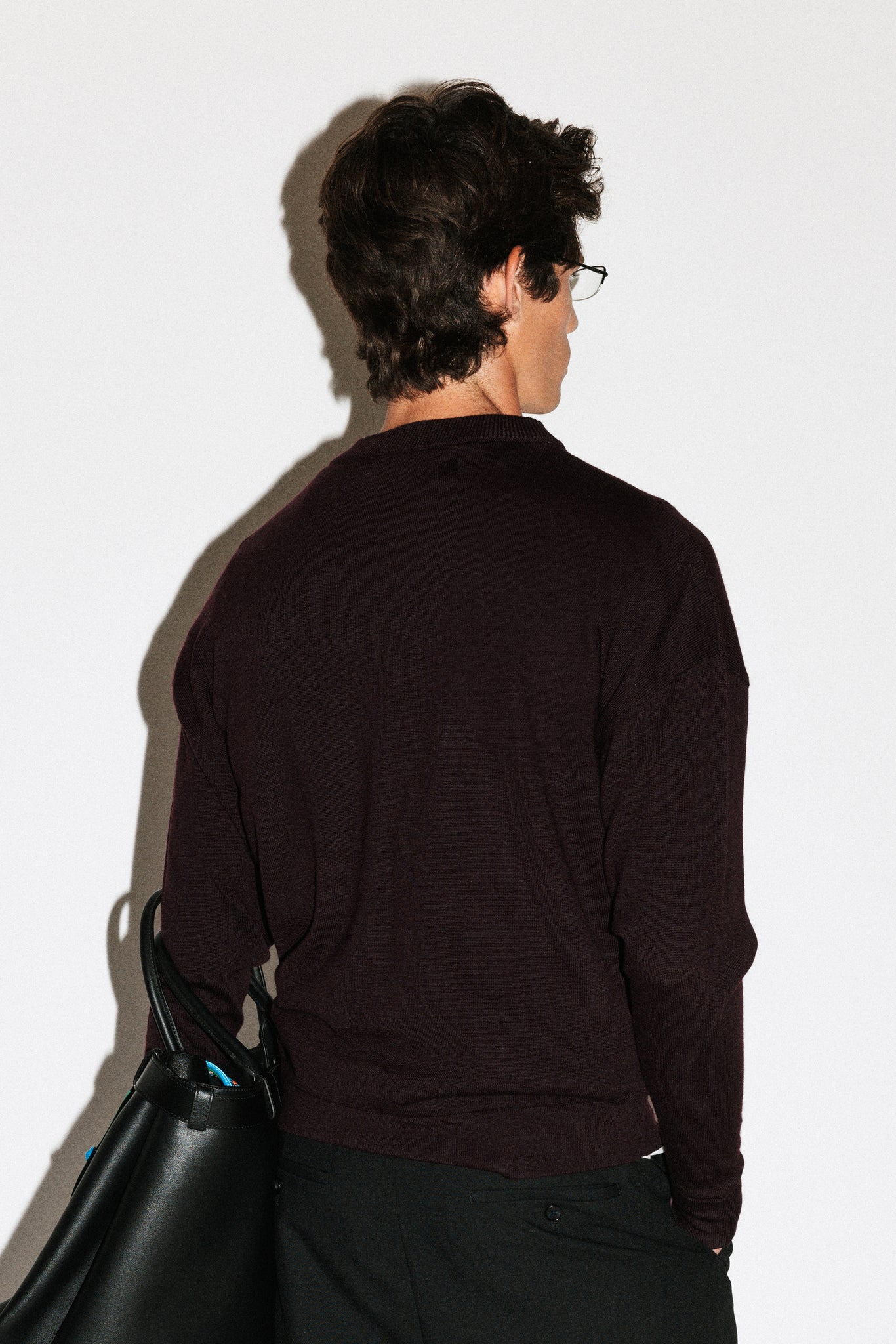 Wirth Relaxed Merino Crewneck  |  Merlot