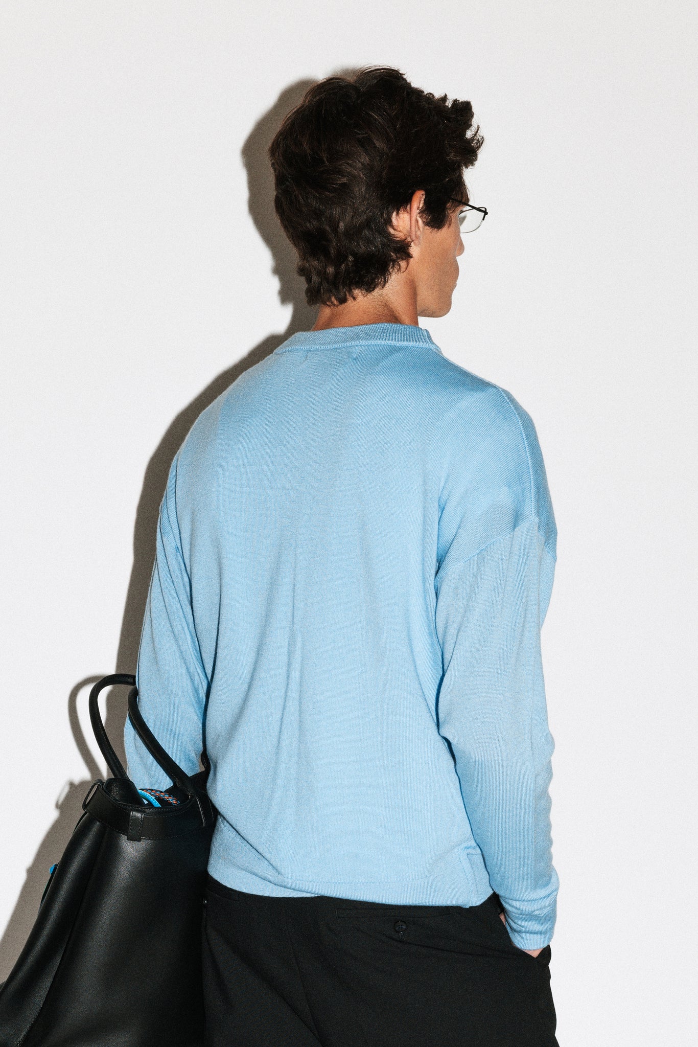 Wirth Relaxed Merino Crewneck  |  Periwinkle Blue