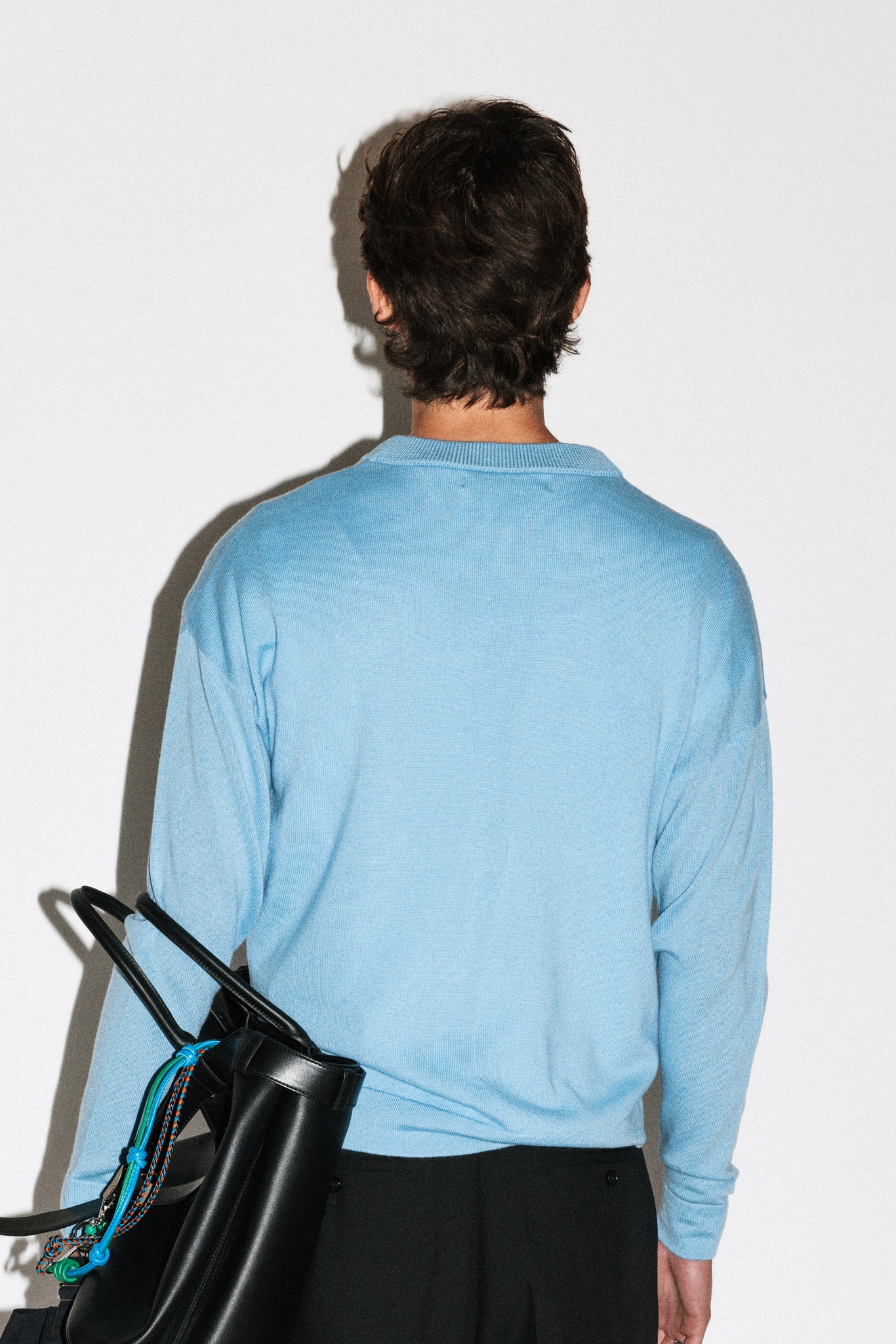 Wirth Relaxed Merino Crewneck  |  Periwinkle Blue