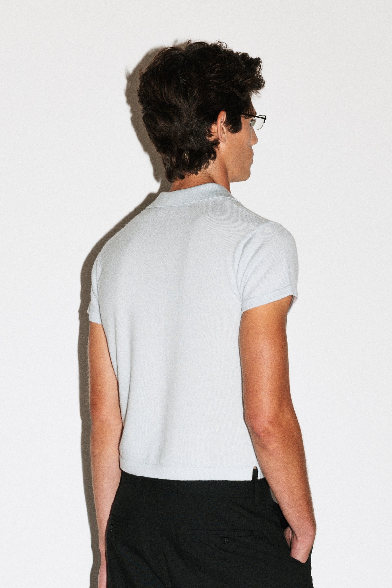 Hancock Mini Merino Polo  |  Glacier