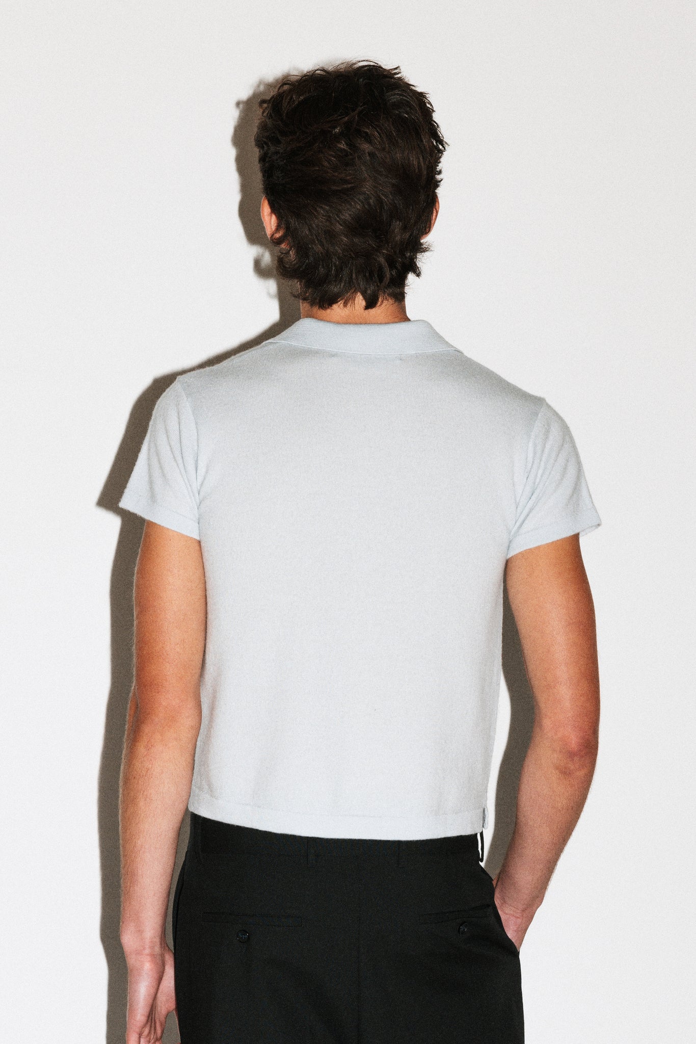 Hancock Mini Merino Polo  |  Glacier