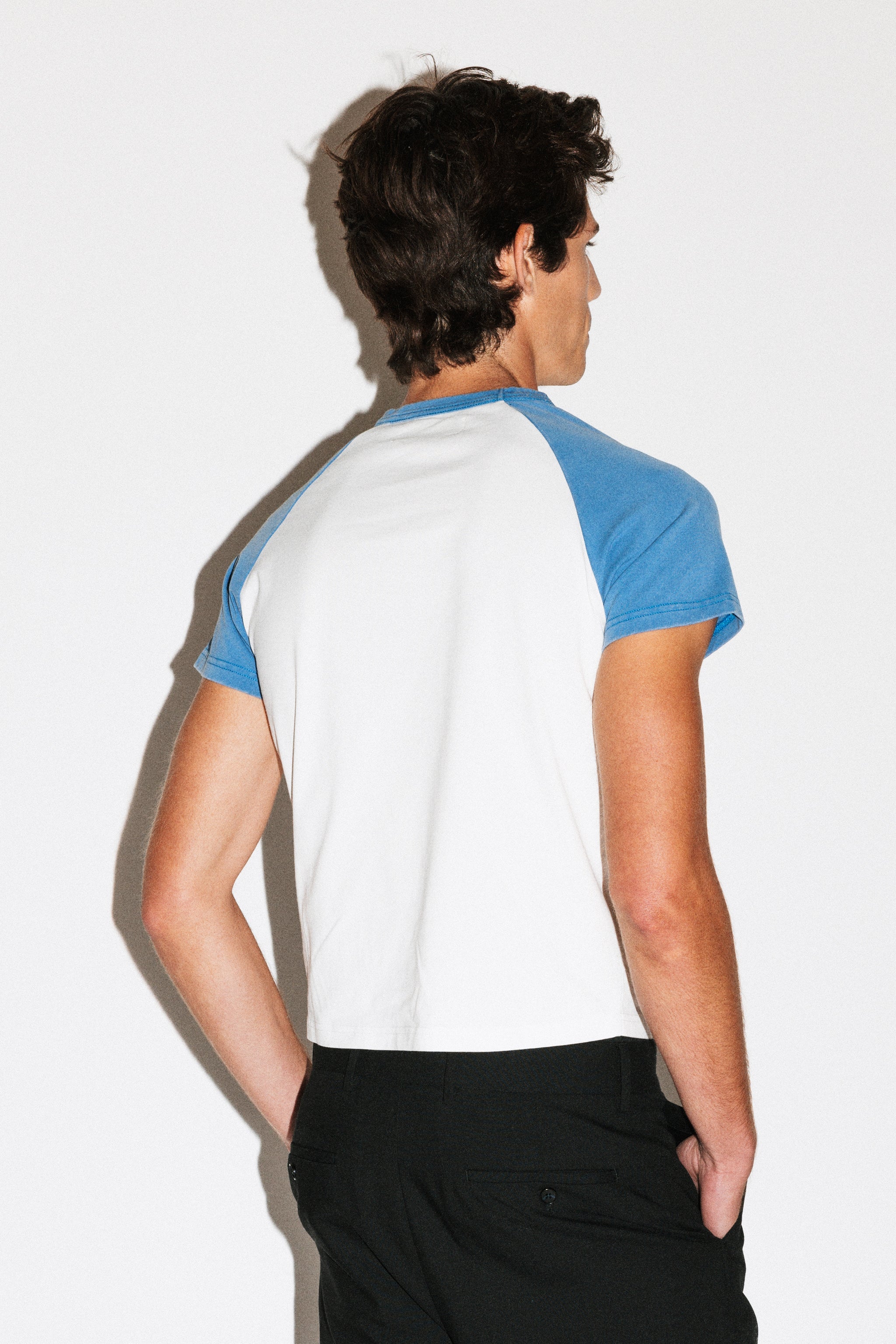 Sunfaded Blue Raglan