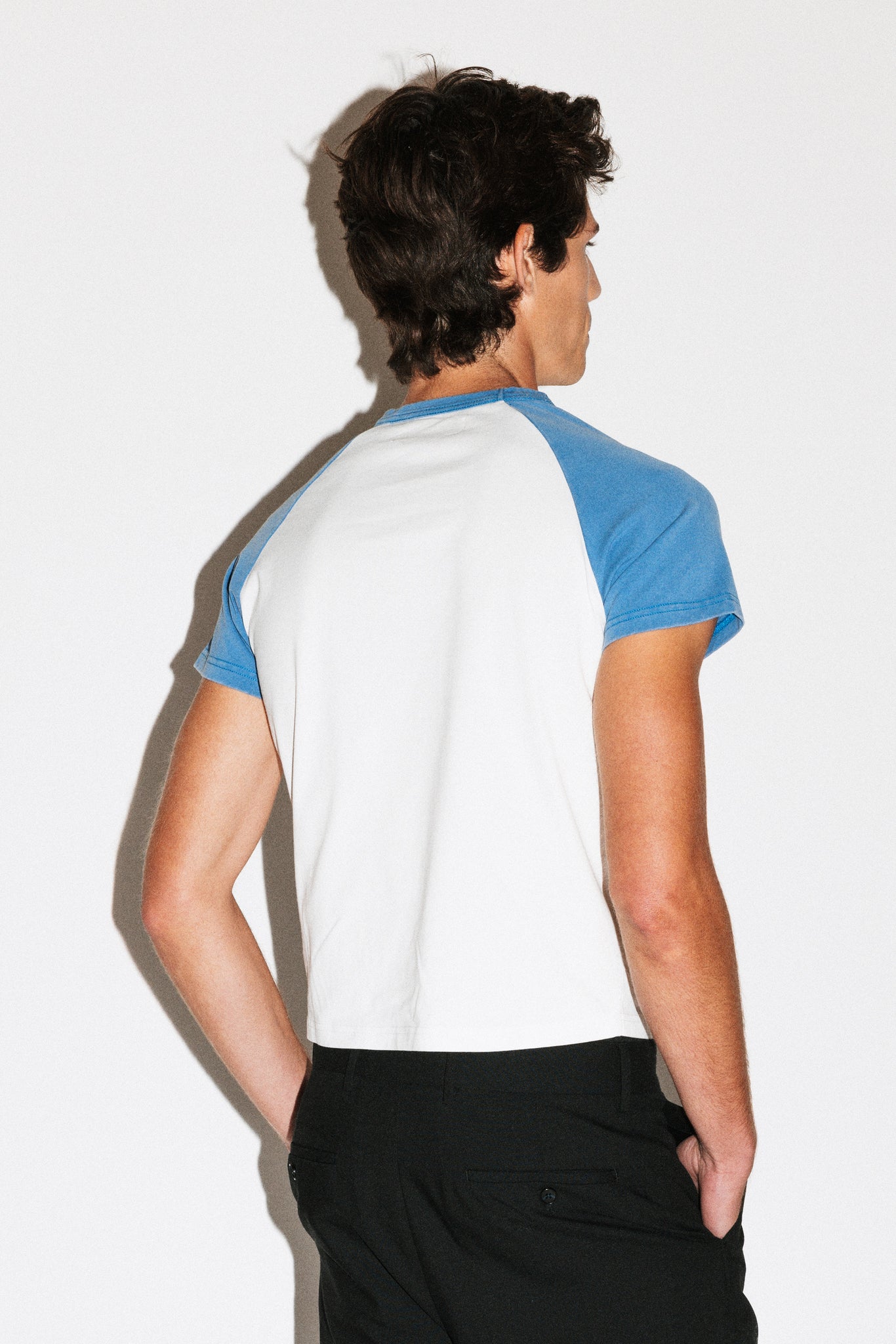 Sunfaded Blue Raglan