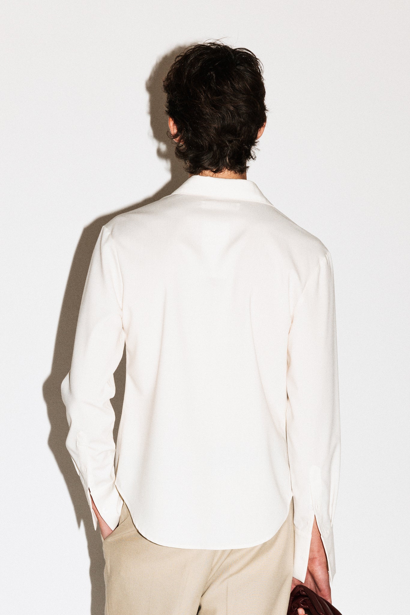 Glen Soft Wool Shirt  |  Ivory