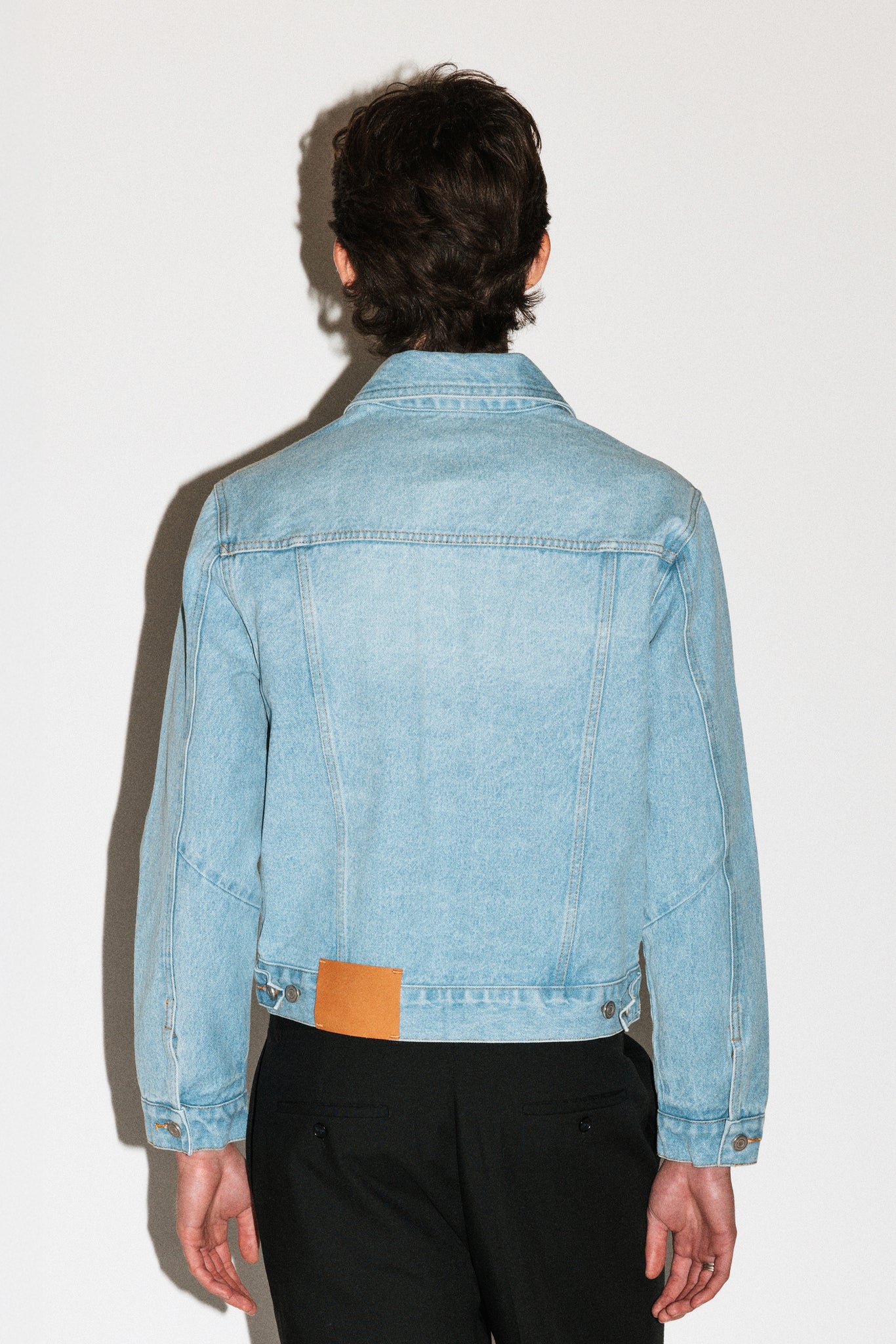 Runyon Fitted Western Denim Jacket  |  Ice Blue