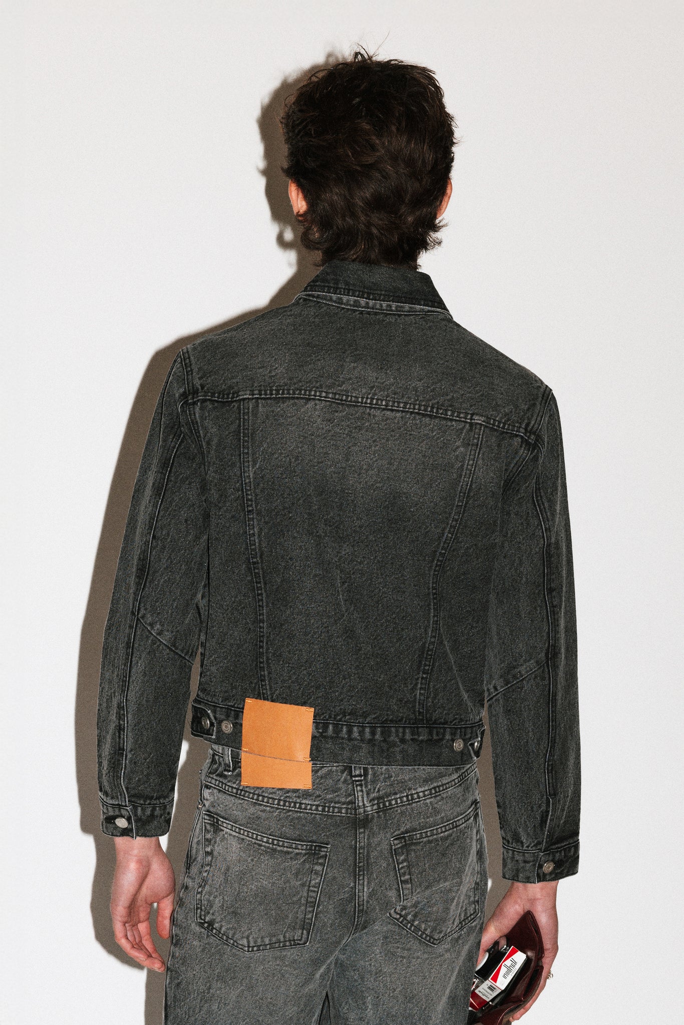 Runyon Fitted Western Denim Jacket  |  Grey Rinse