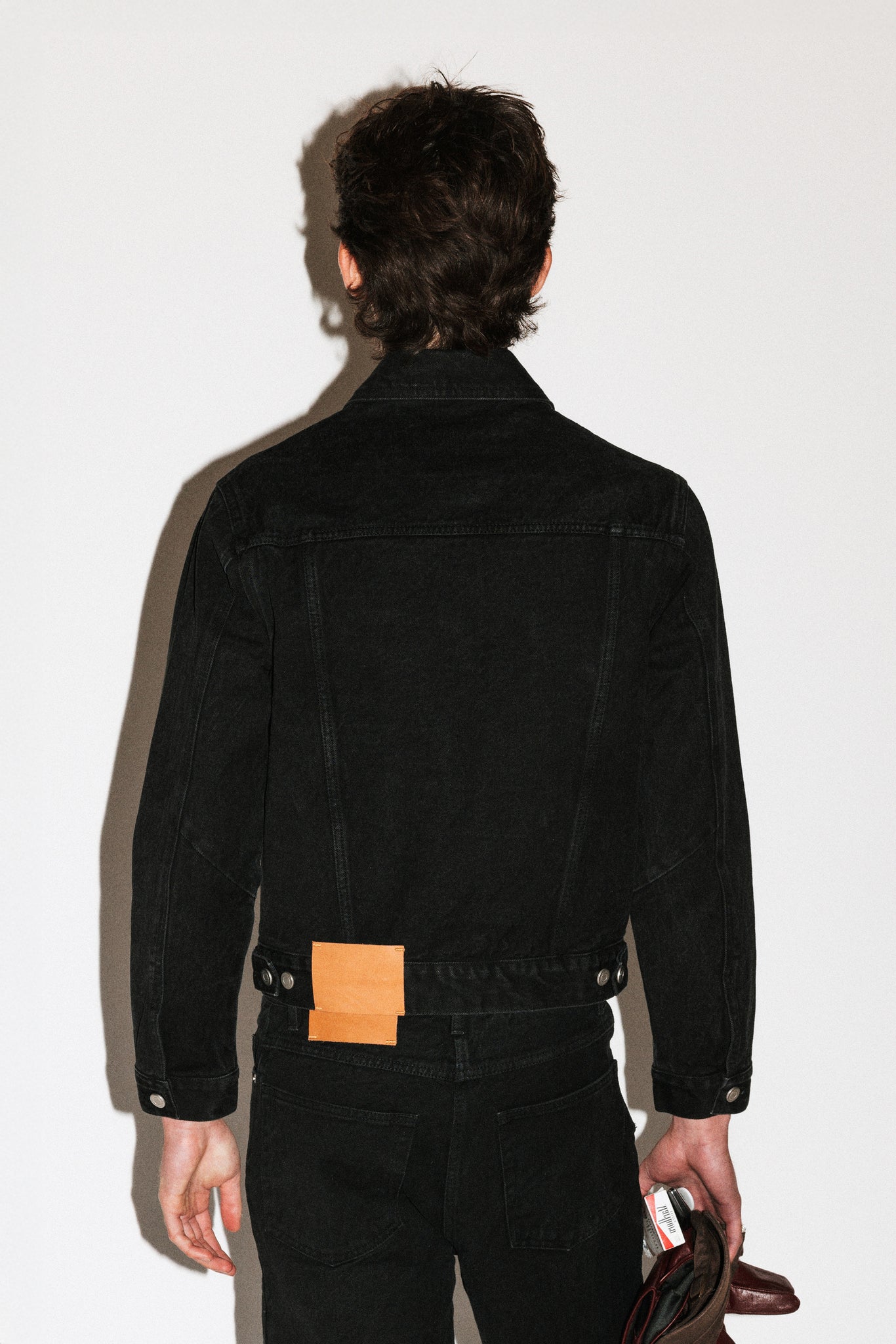 Runyon Fitted Western Denim Jacket  |  Black