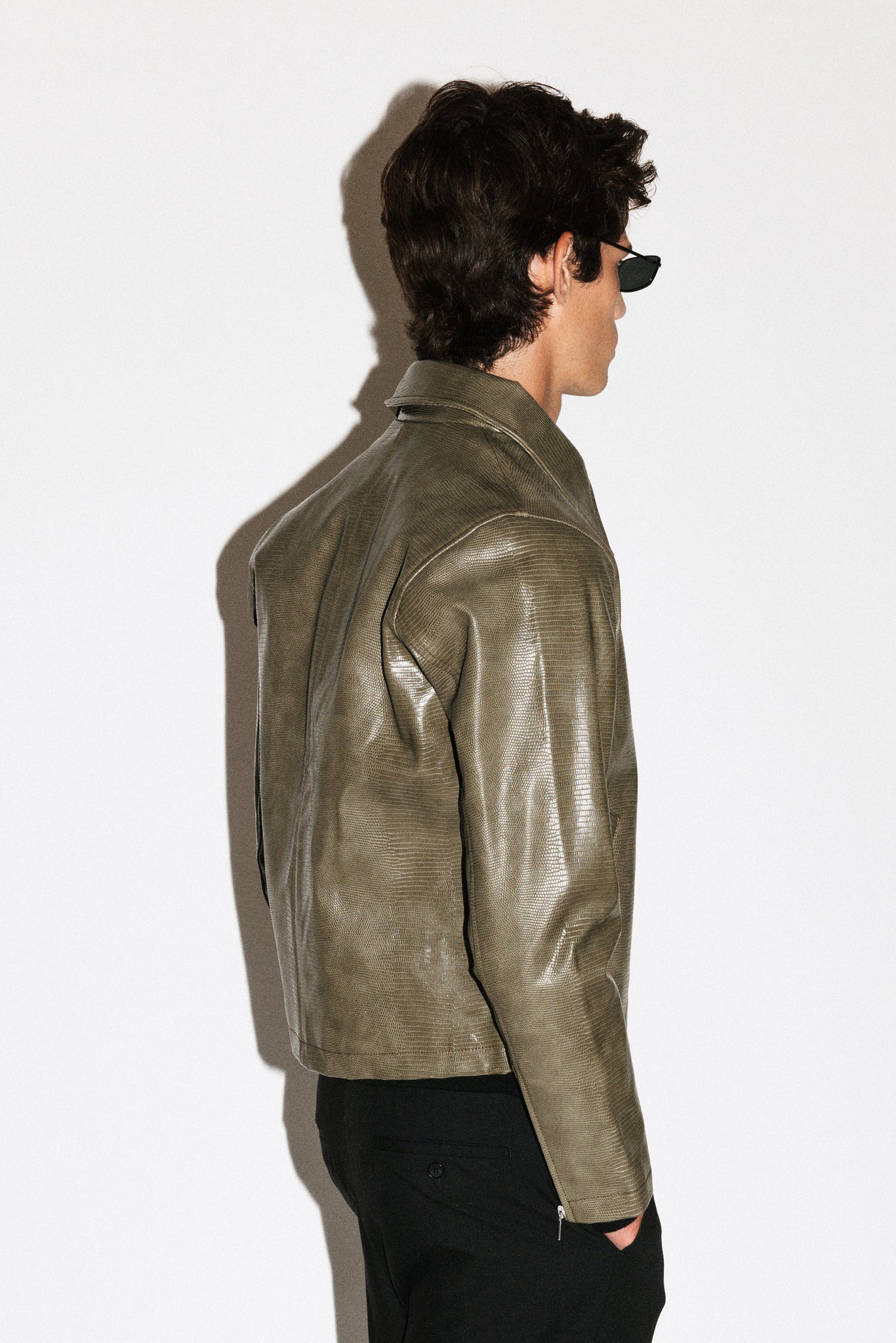 Fairfax Slim Lizard Blouson  |  Olive