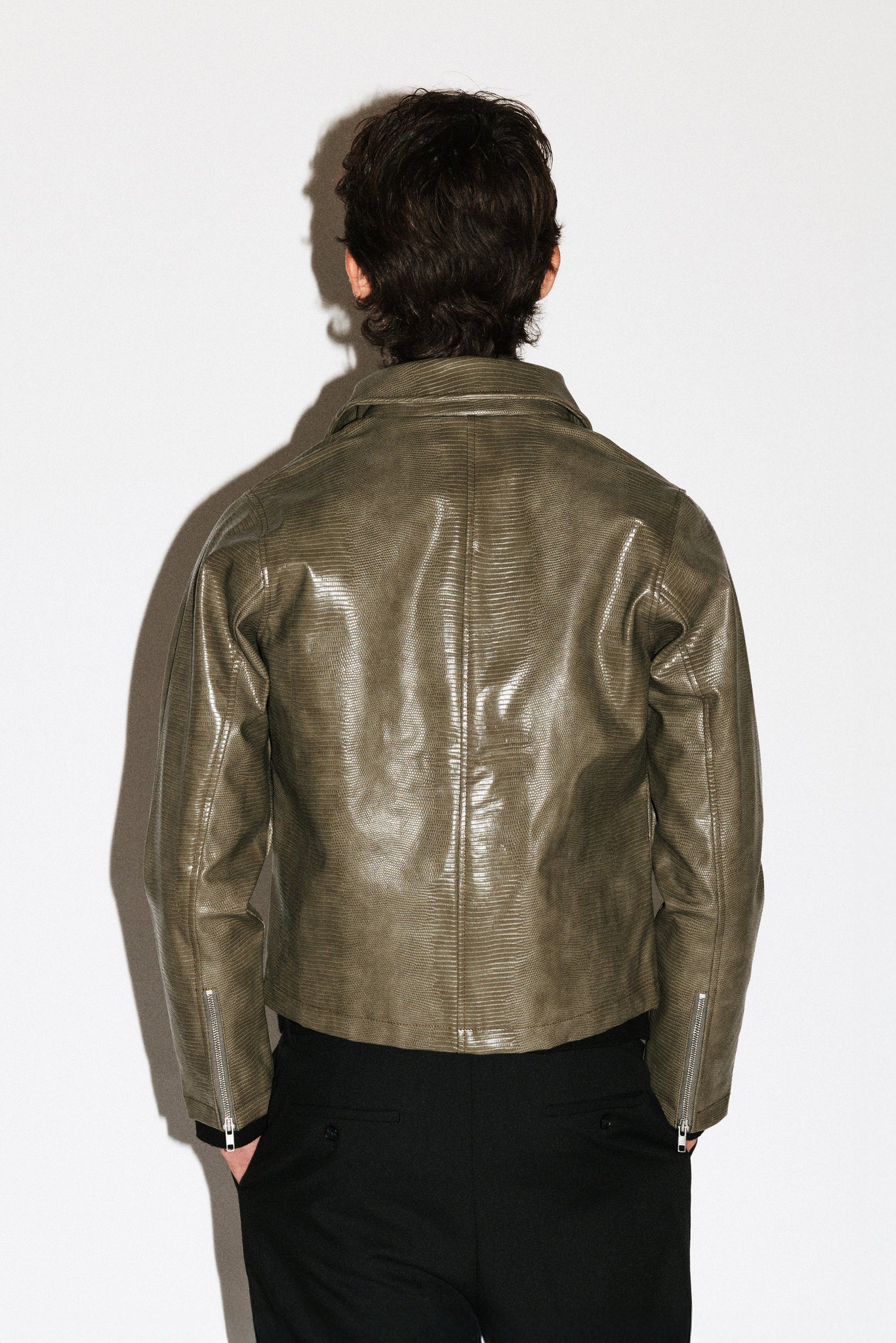 Fairfax Slim Lizard Blouson  |  Olive