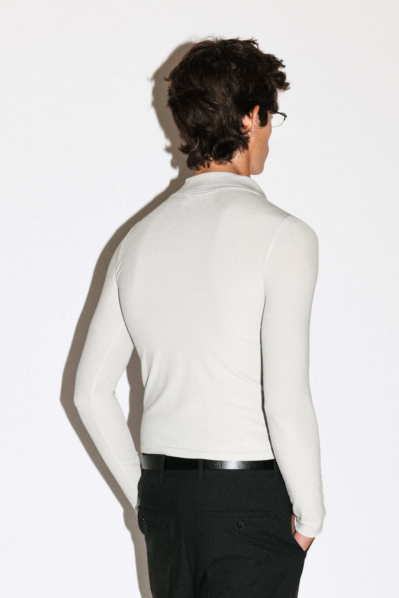 Willey Slim Silk Polo  |  Milk