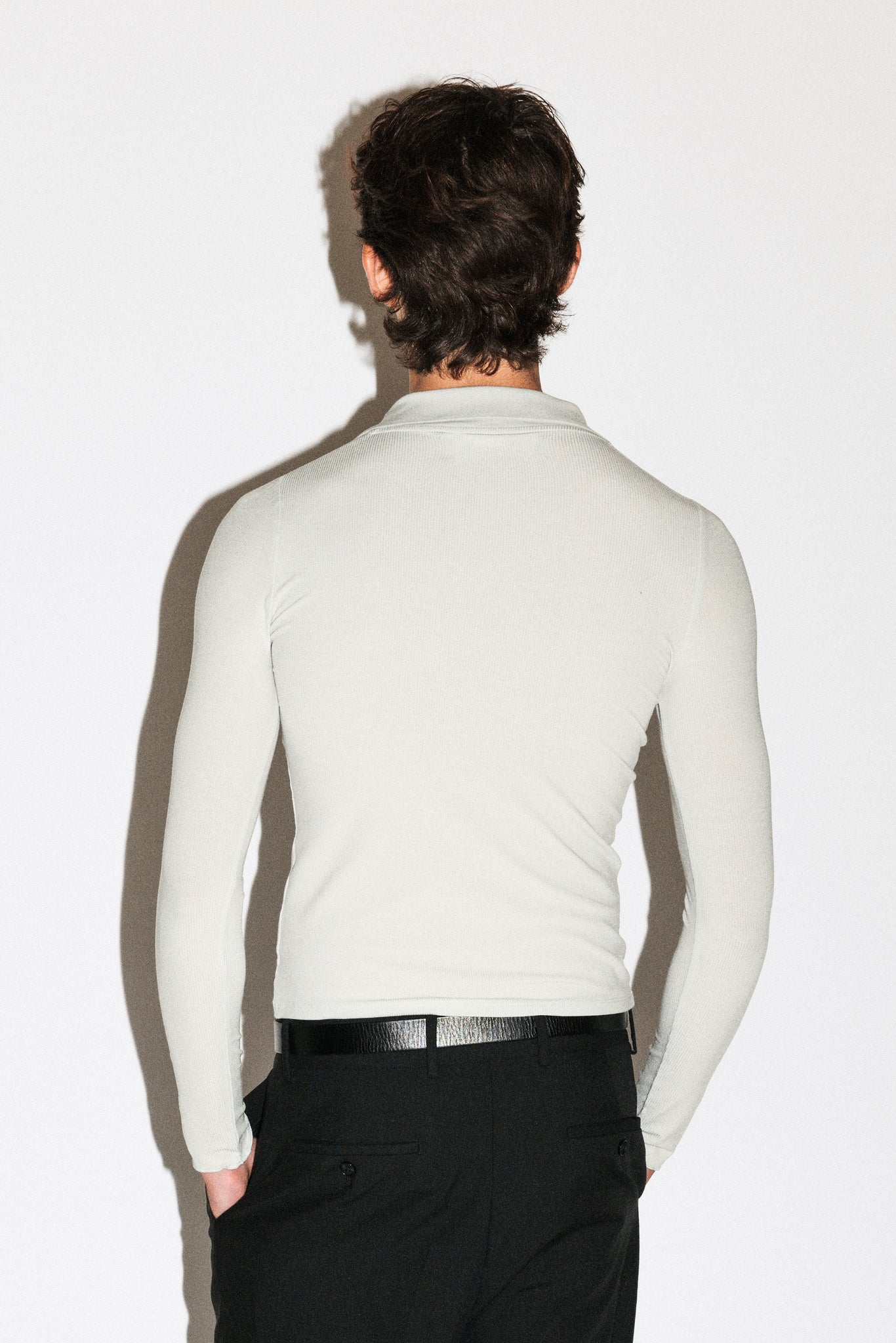 Willey Slim Silk Polo  |  Milk