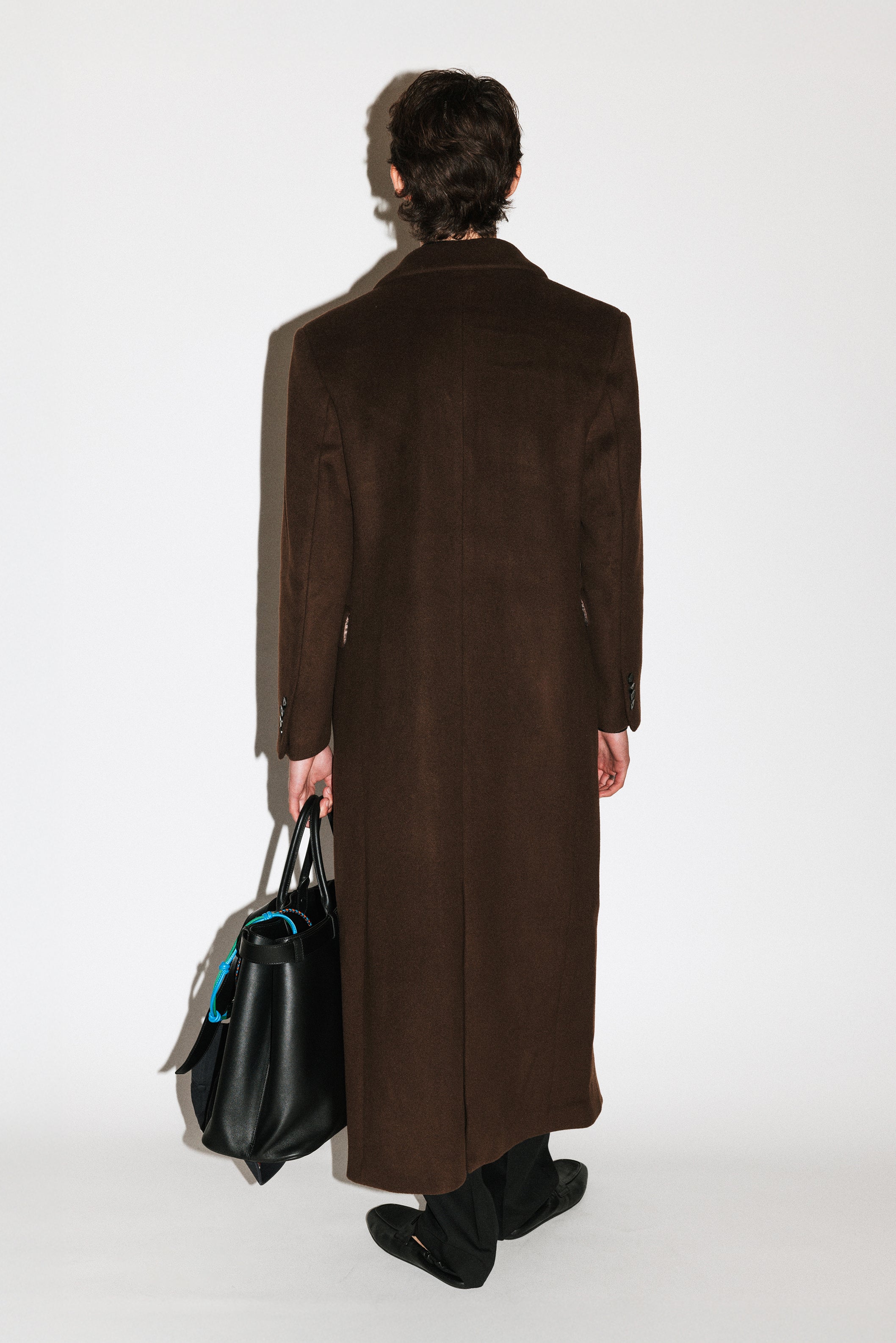 Chocolate　　 Siena  Long Coat Sienna Suede Coat, chocolate – ALMADA LABEL