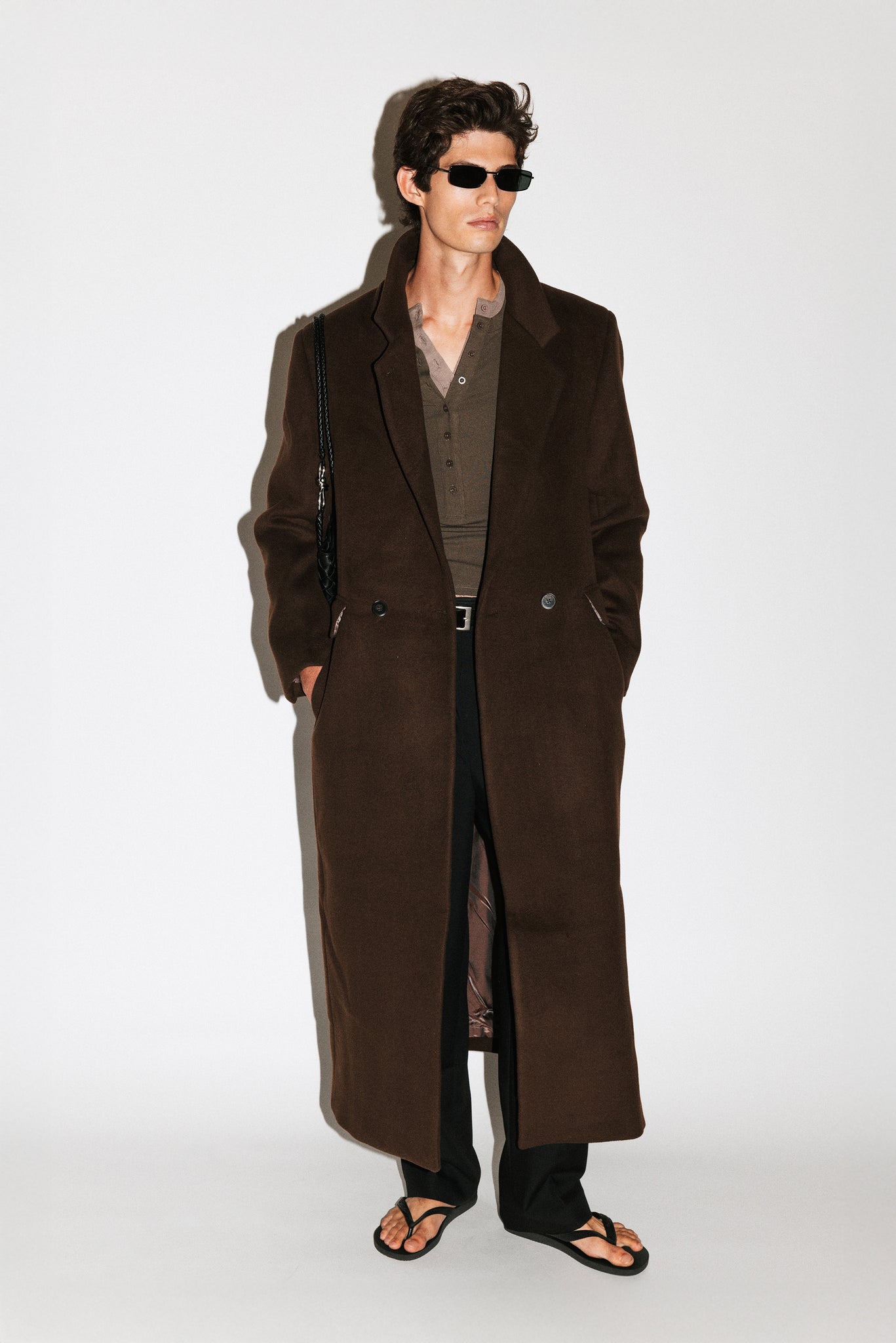 Manhattan Oversized Overcoat  |  Chocolate Brown