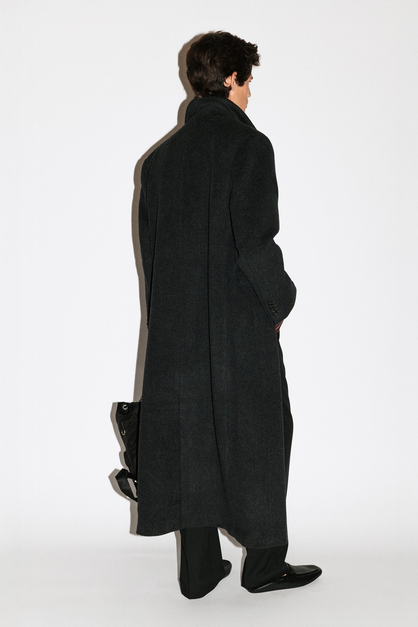 Manhattan Oversized Overcoat  |  Charcoal Melange