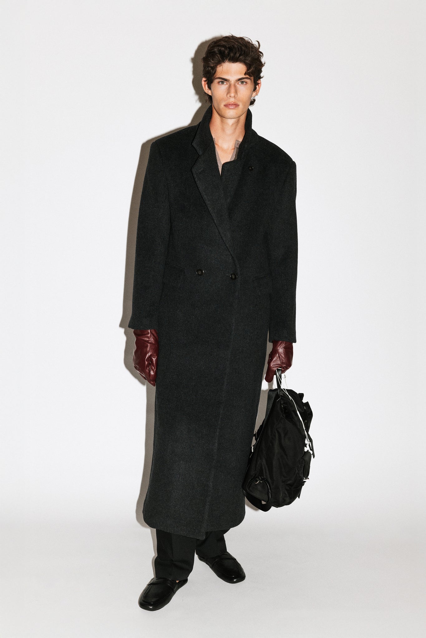 Manhattan Oversized Overcoat  |  Charcoal Melange