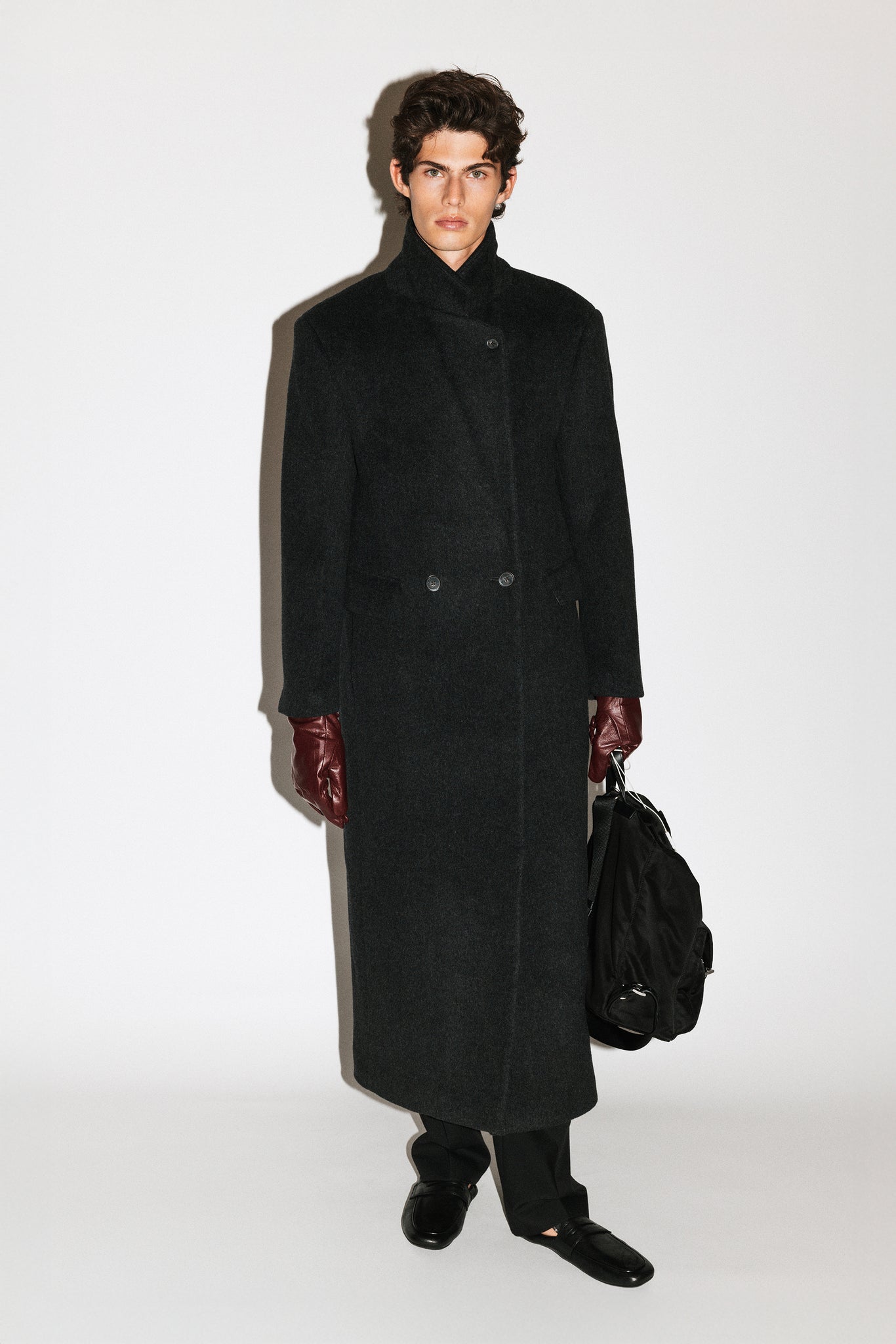 Manhattan Oversized Overcoat  |  Charcoal Melange