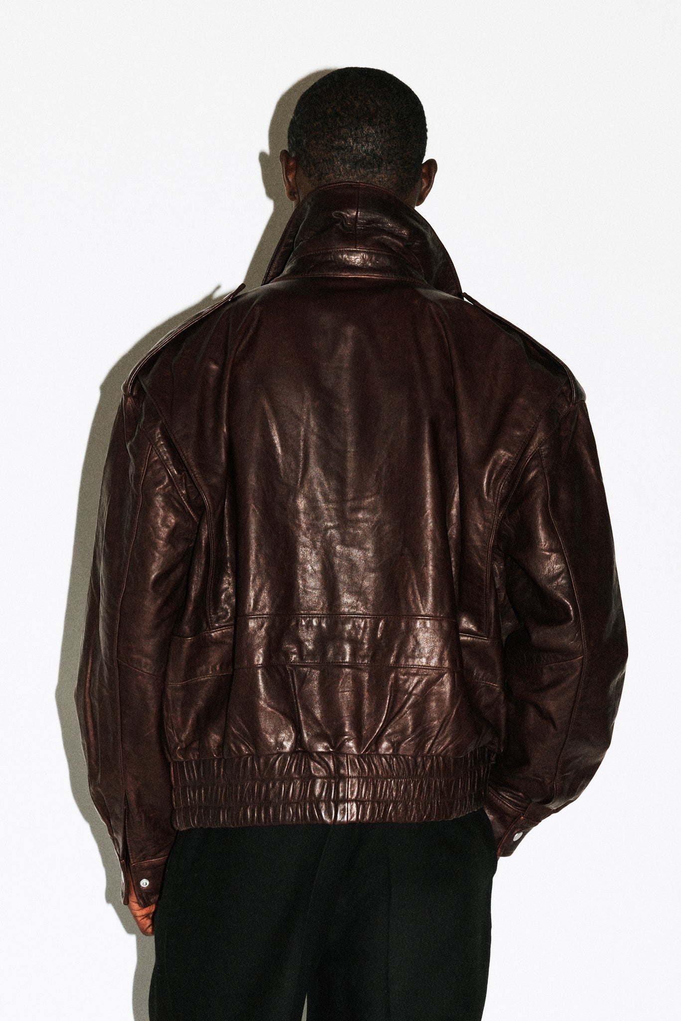 Hyperion Leather Flight Jacket  |  Chocolate Brown