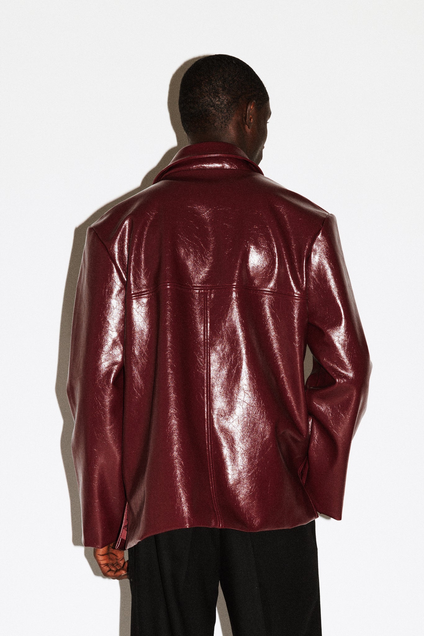 Wiltern Vinyl Blazer  |  Cherry