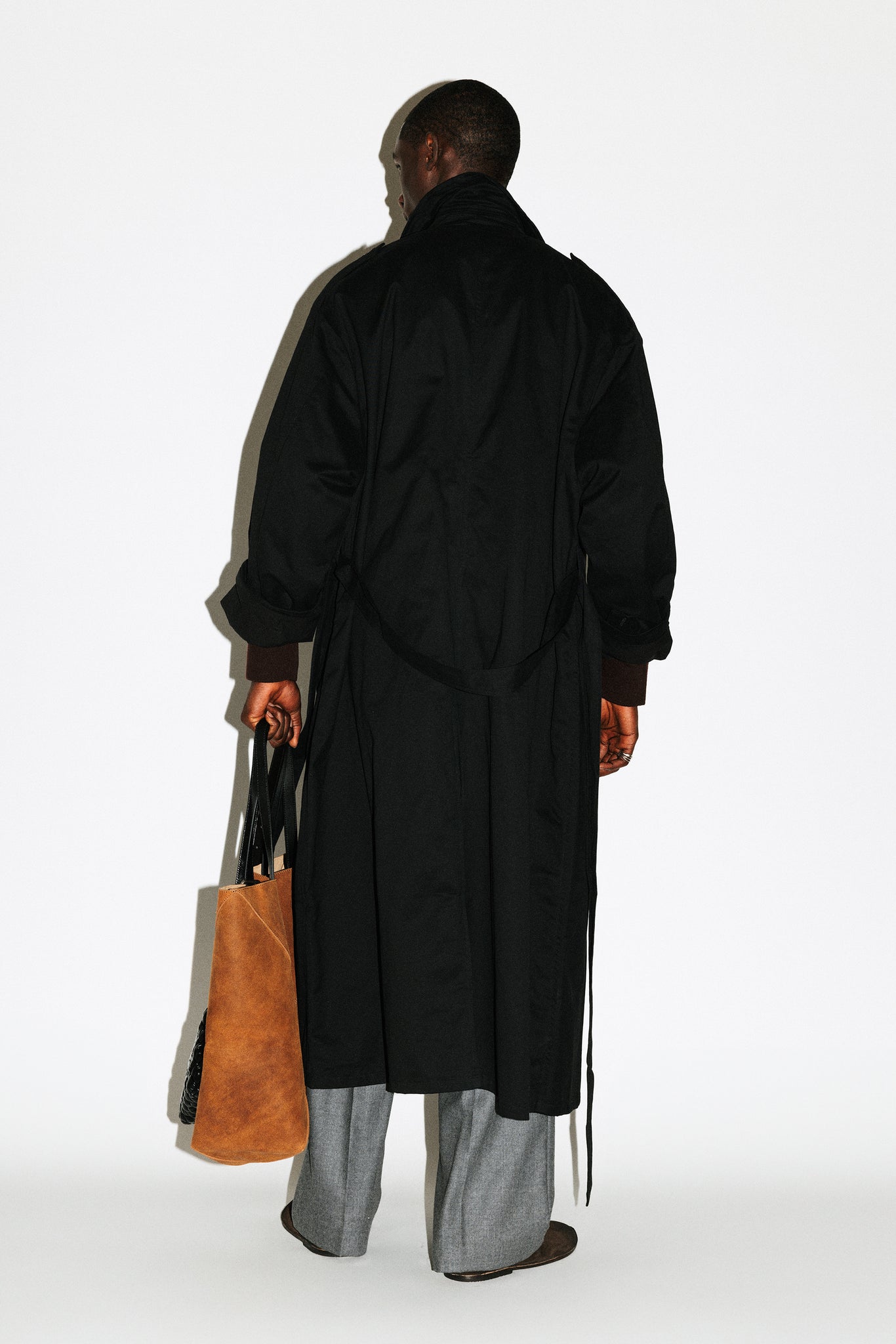 Julian Oversized Trench Coat | Washed Black