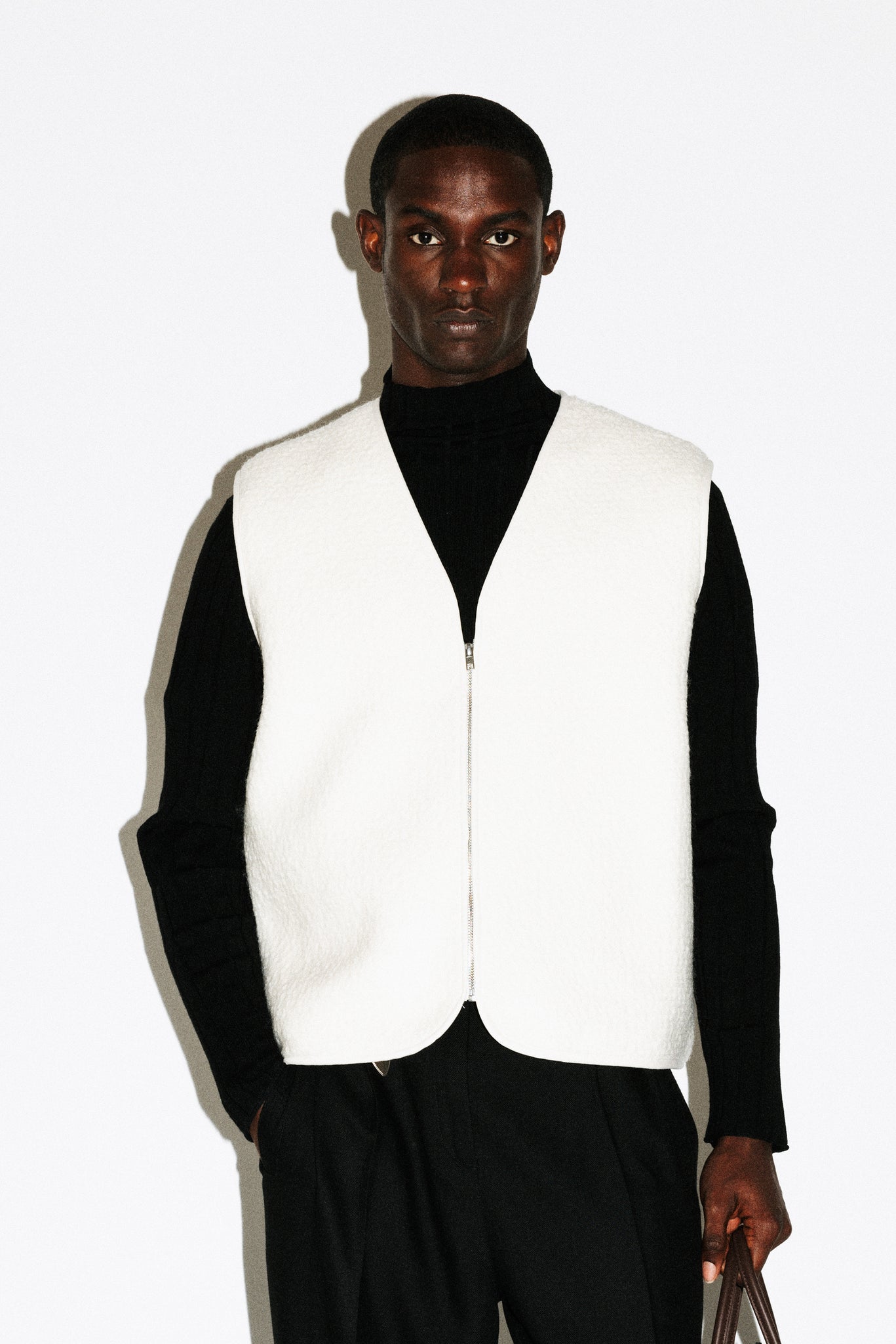 Alta Textural Gilet  |  Bone