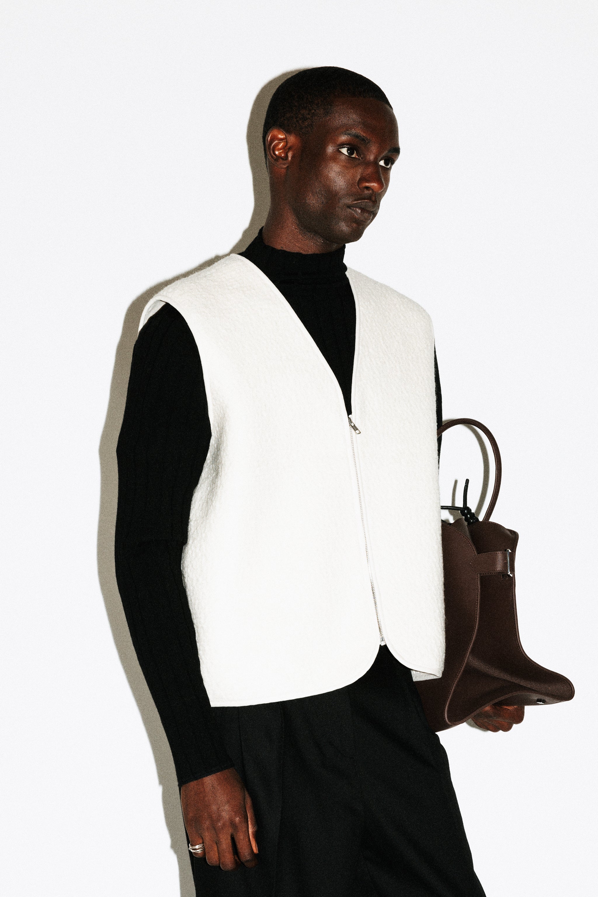 Alta Textural Teddy Gilet | Bone – California Arts