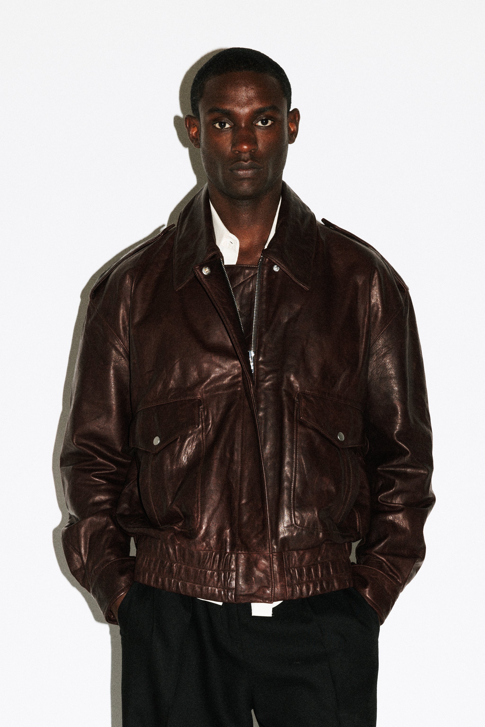 California Arts バーガンディジャケット レザージャケット 短丈 Coats & Jackets – California Arts