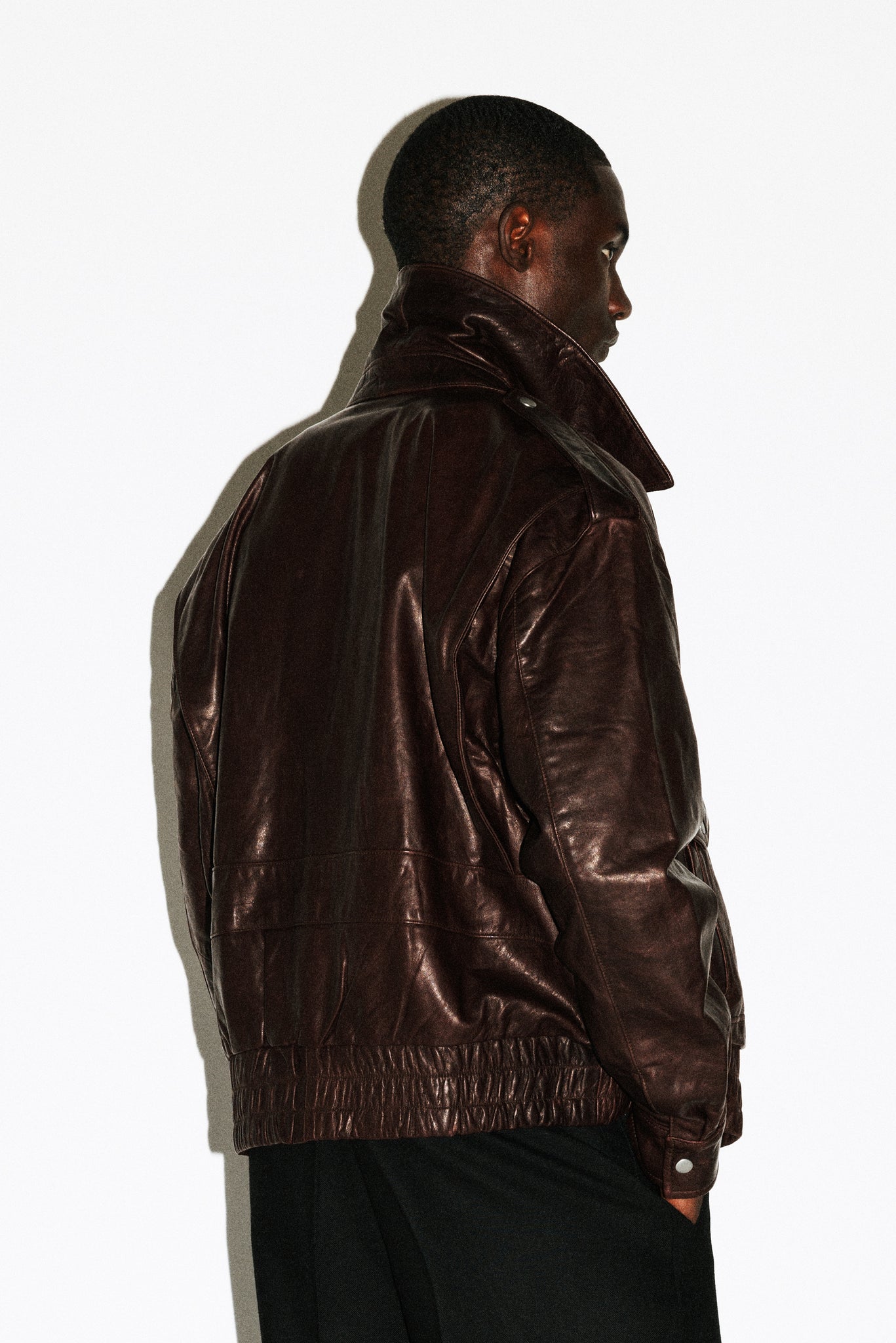 Hyperion Leather Flight Jacket  |  Chocolate Brown