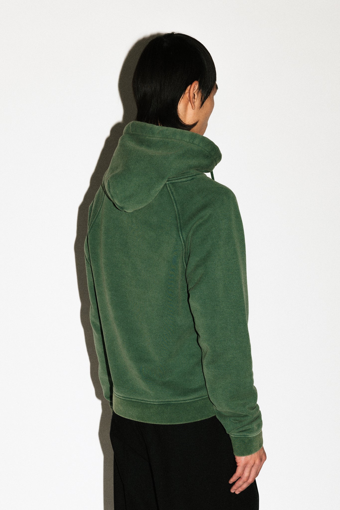 Nicholas Baby Hoodie  |  Sunfaded Green