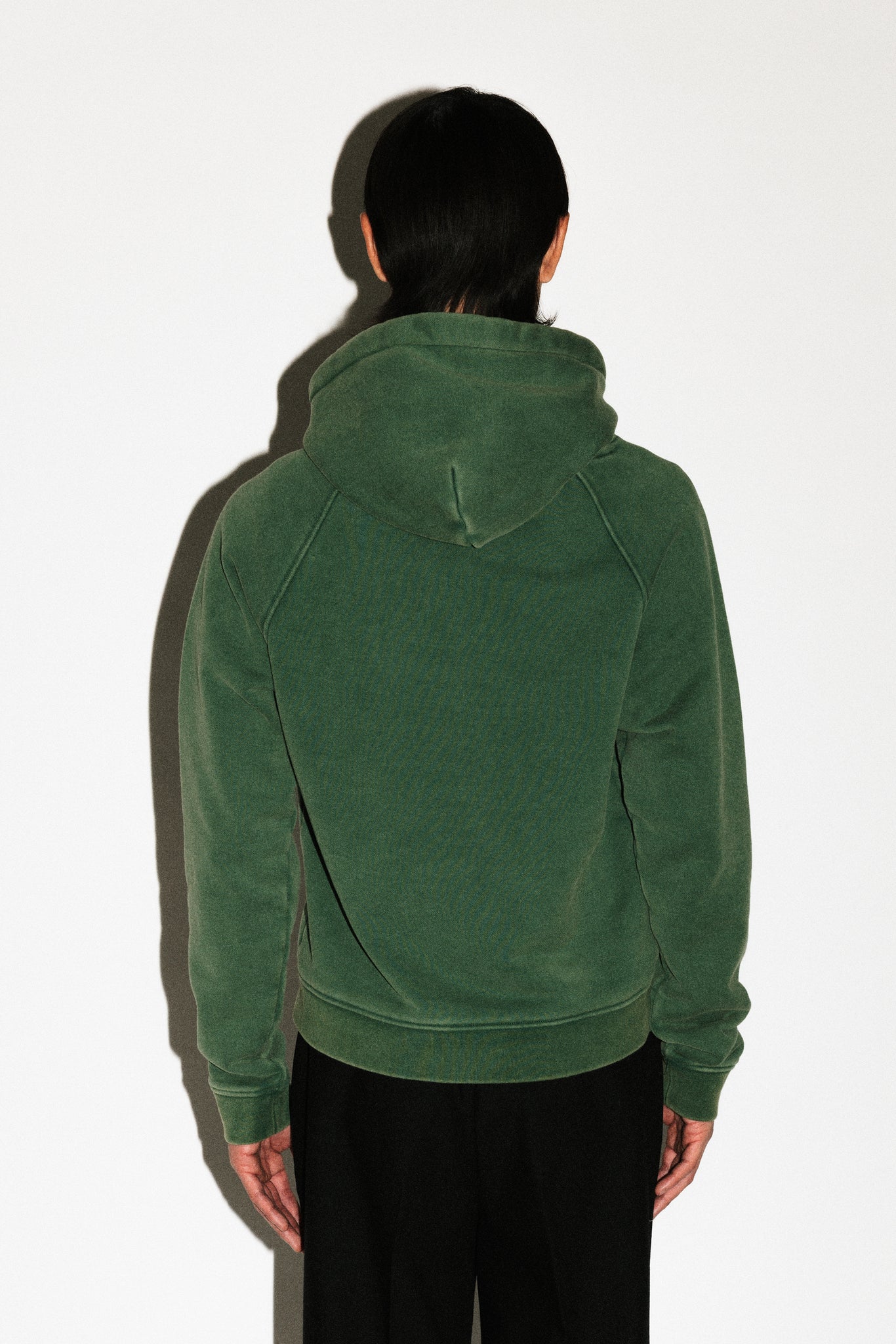 Nicholas Baby Hoodie  |  Sunfaded Green