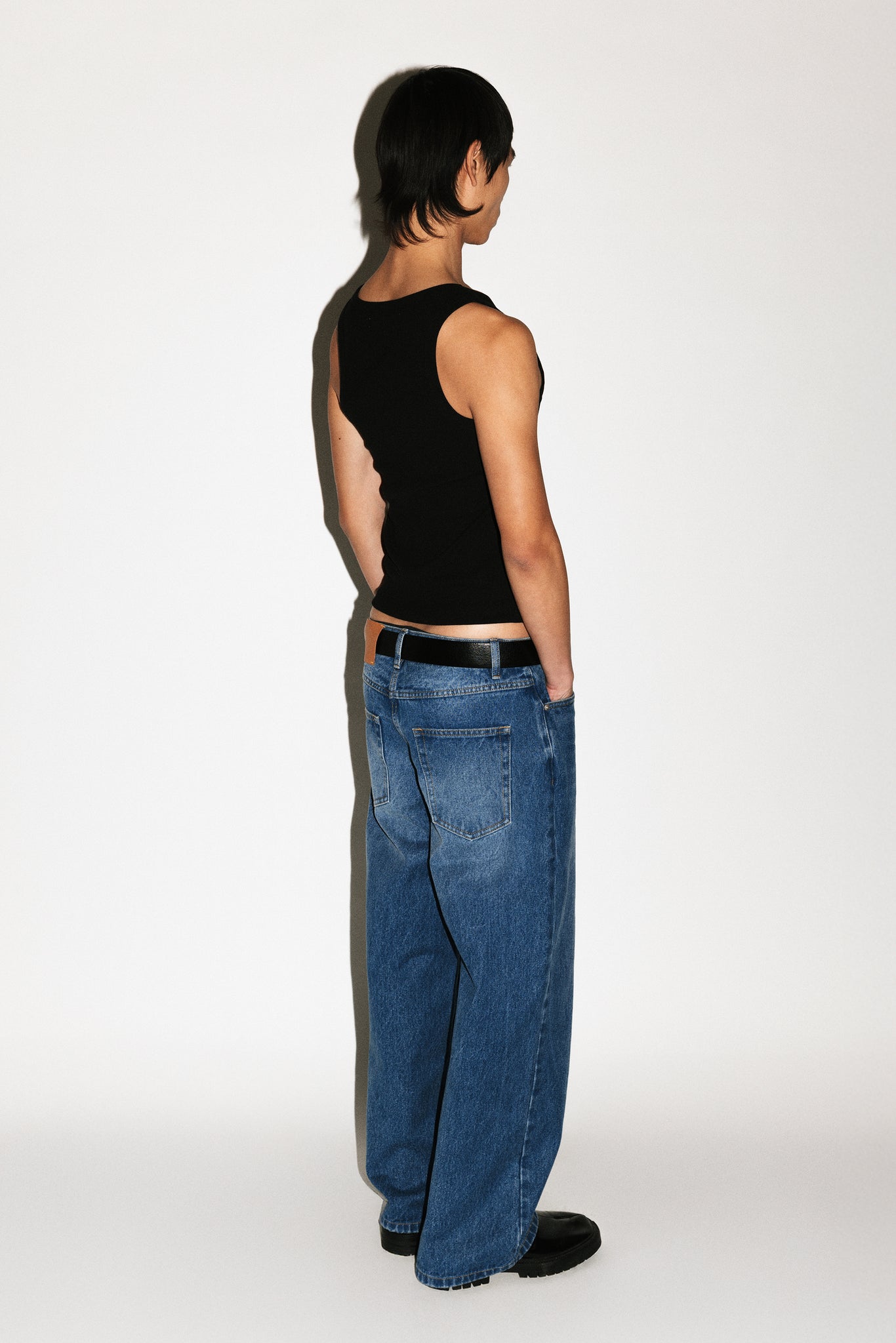 Bronson Low-Rise Relaxed Straight-Leg Jeans  |  Vintage Blue