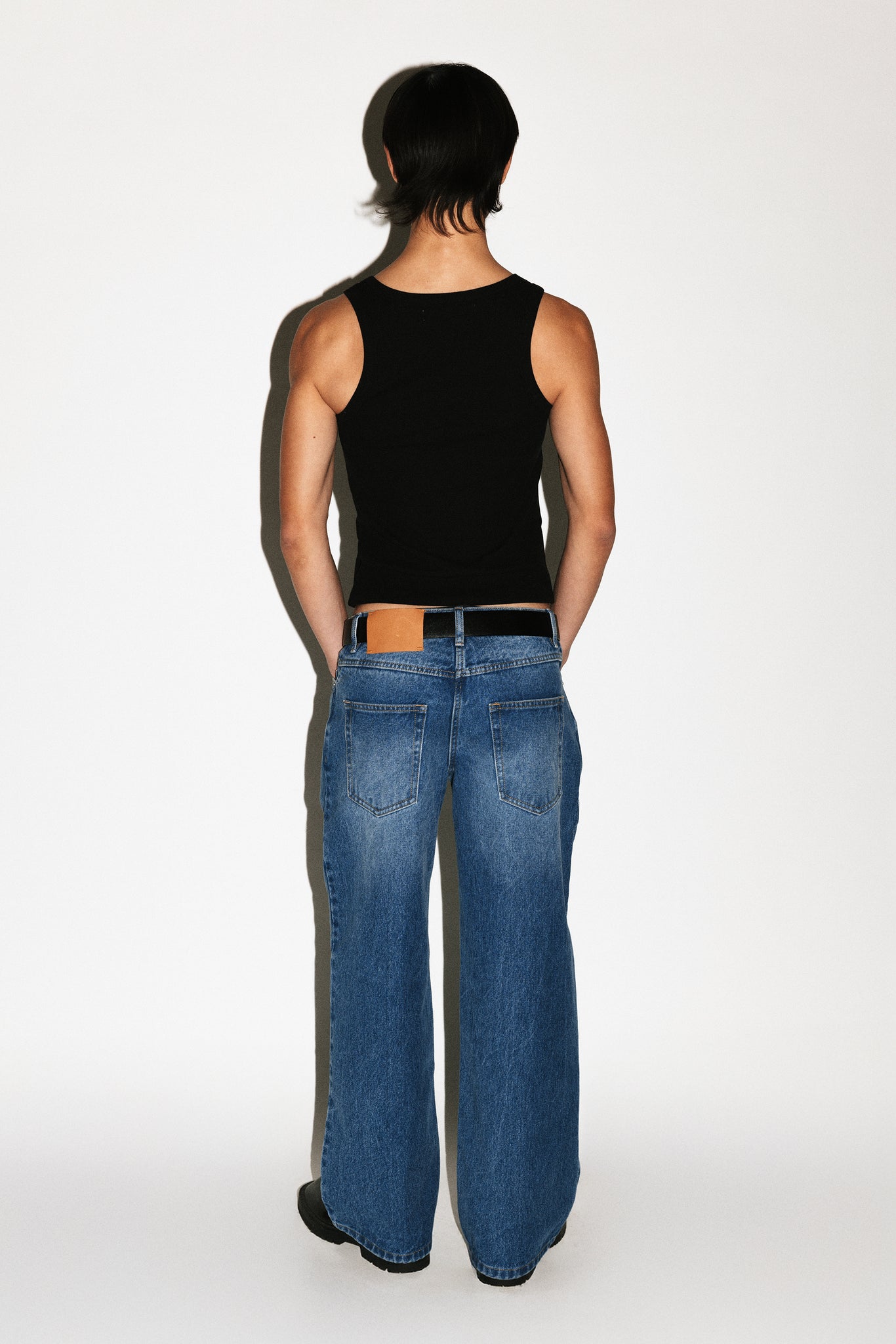 Bronson Low-Rise Relaxed Straight-Leg Jeans  |  Vintage Blue