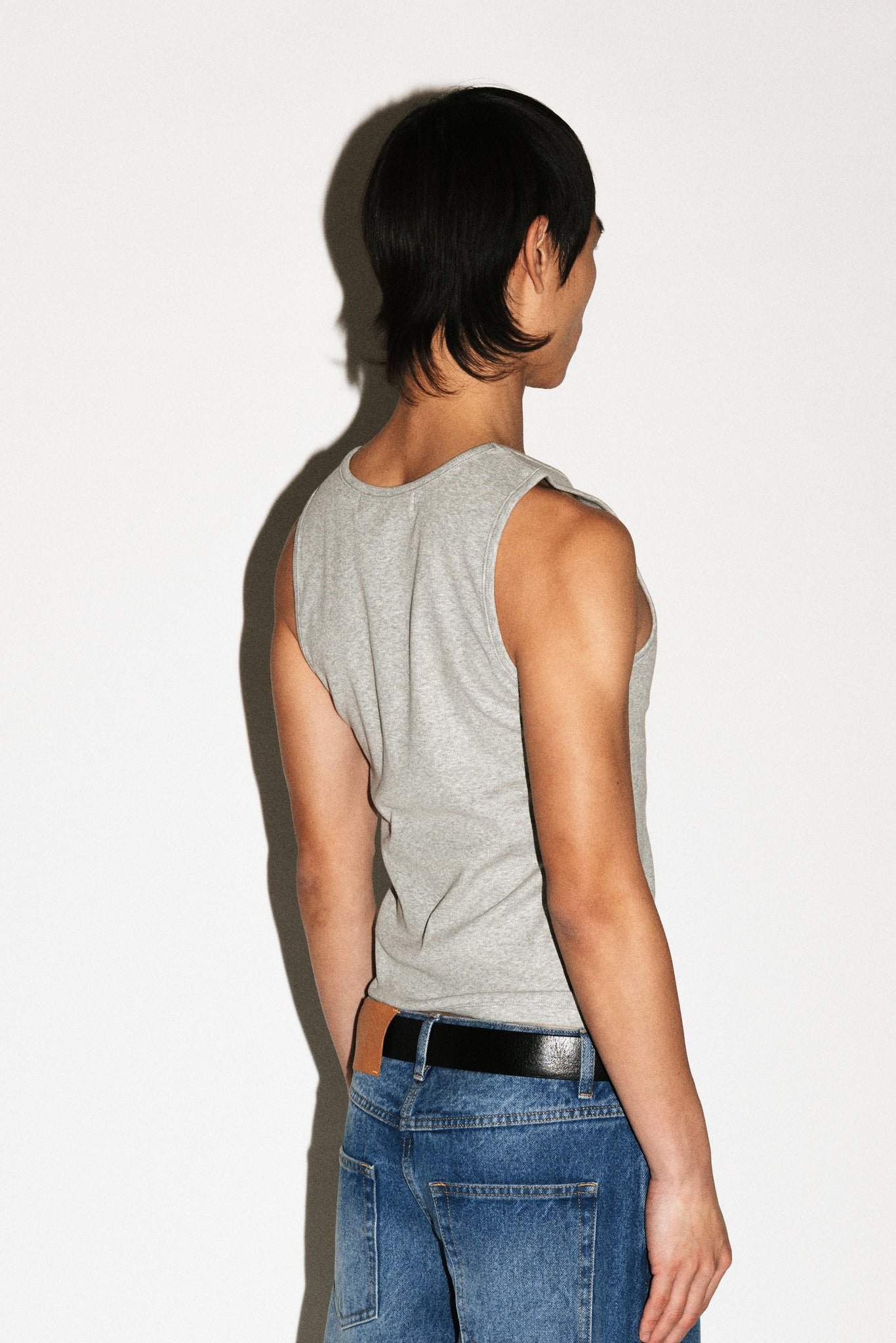 Speedway Slim Tank  |  Grey Melange