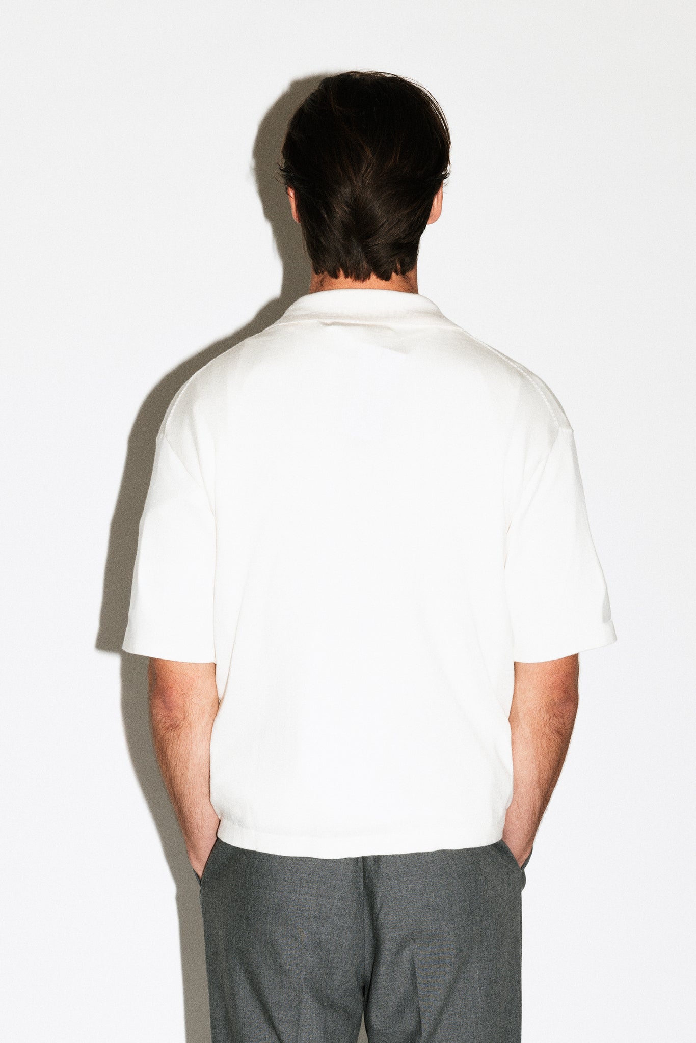 Deane Oversized Merino Polo  |  Milk