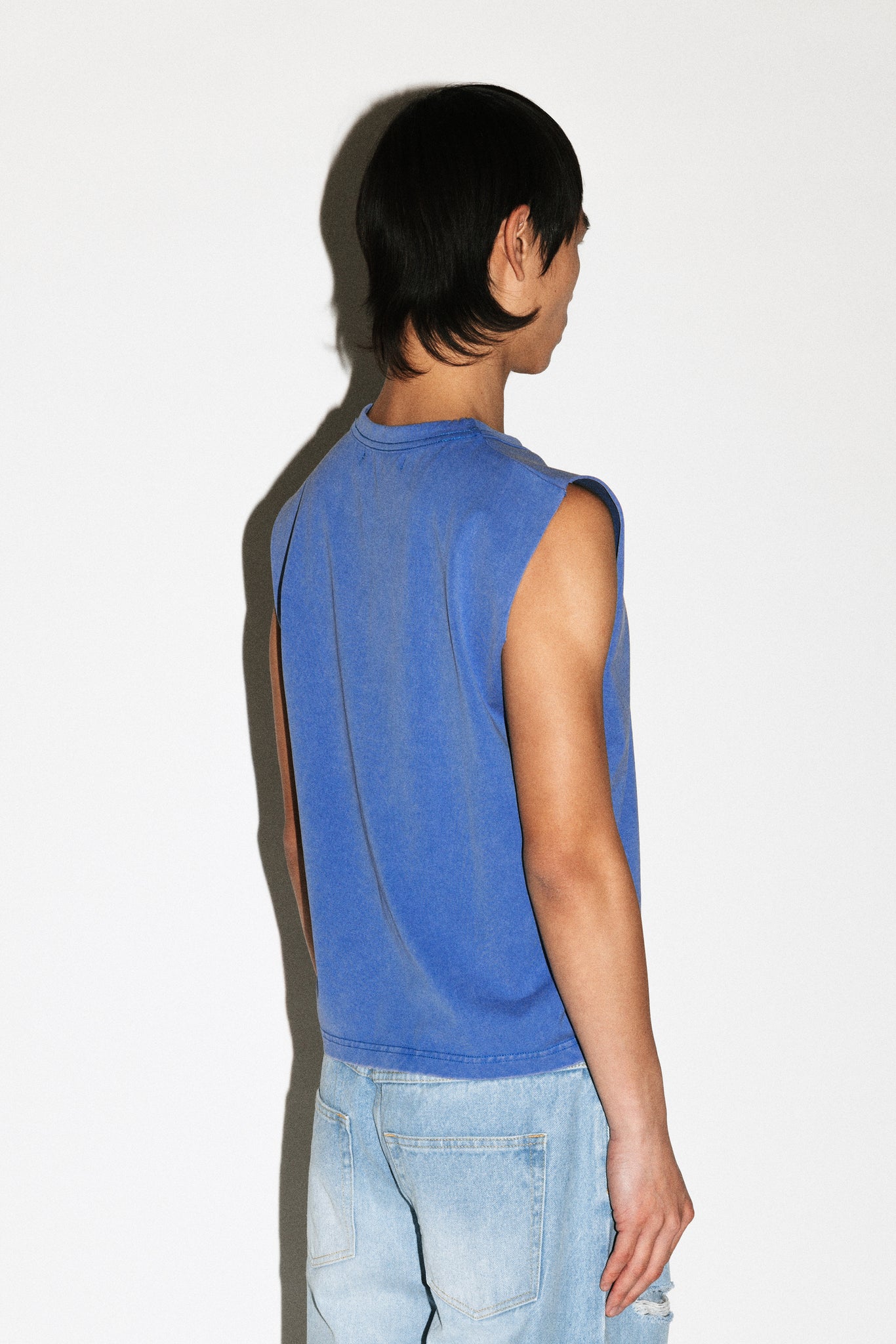 Fargo Baby Muscle Tank  |  Sunfaded Indigo