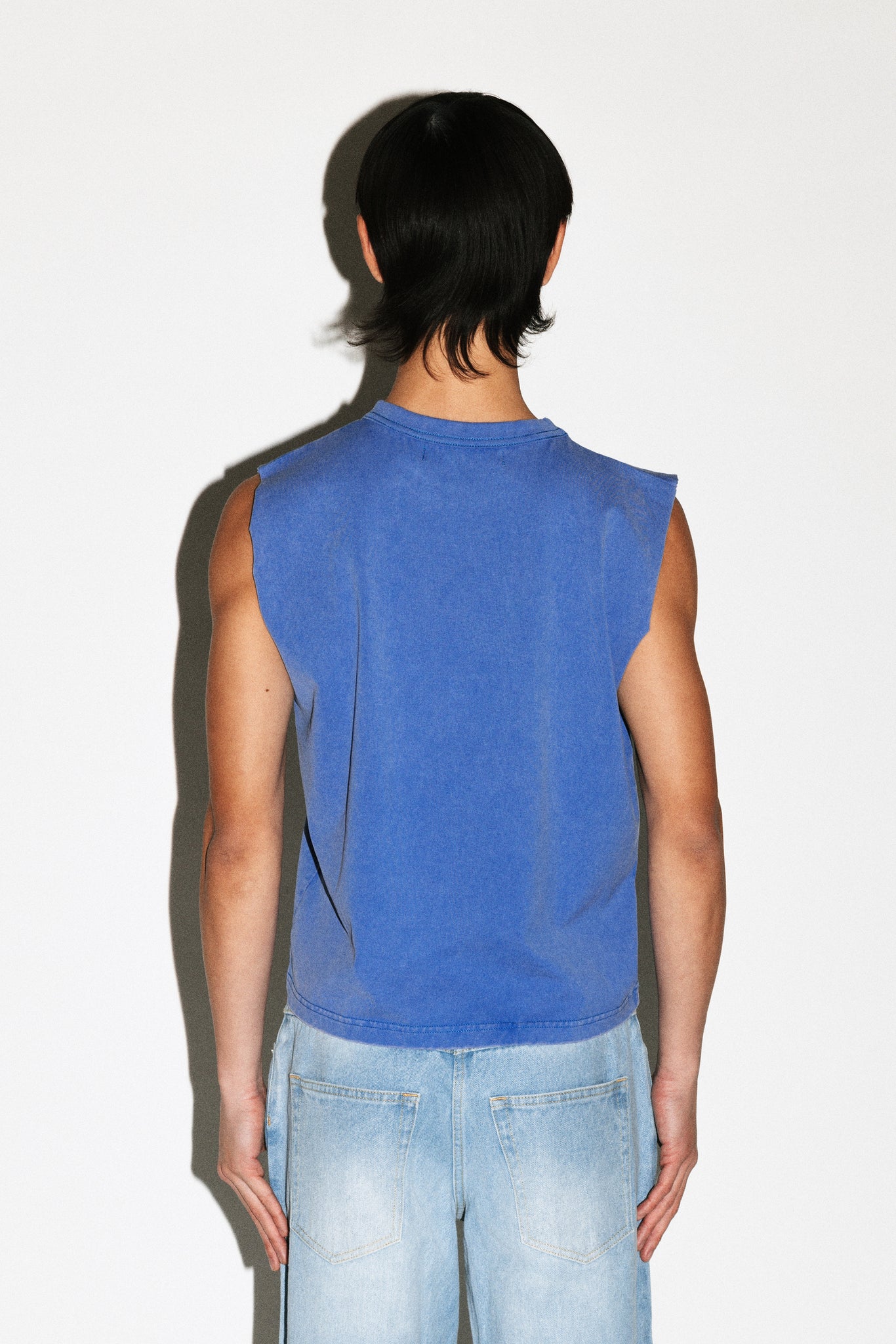 Fargo Baby Muscle Tank  |  Sunfaded Indigo