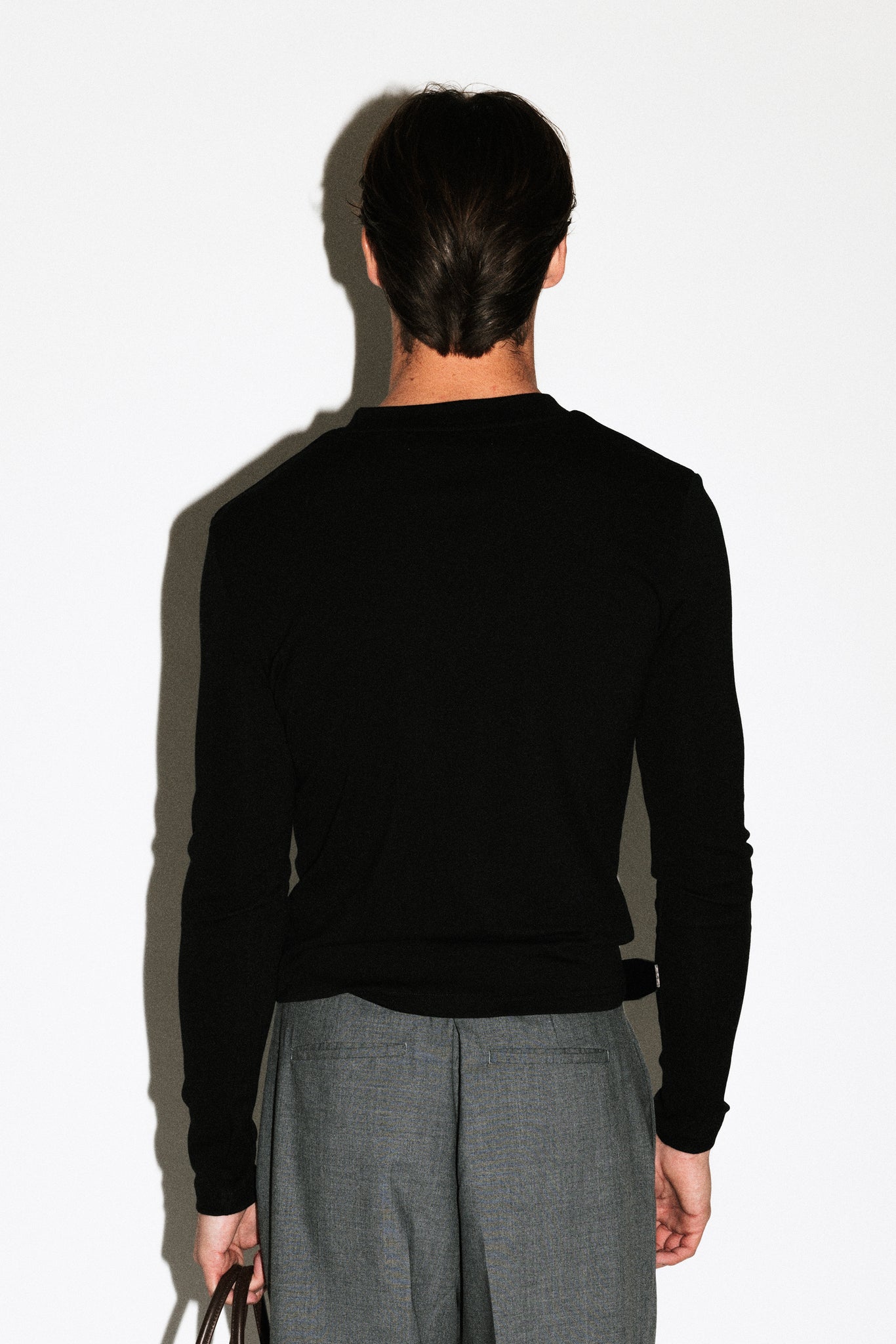 Benton Slim Long Sleeve Tee  |  Black